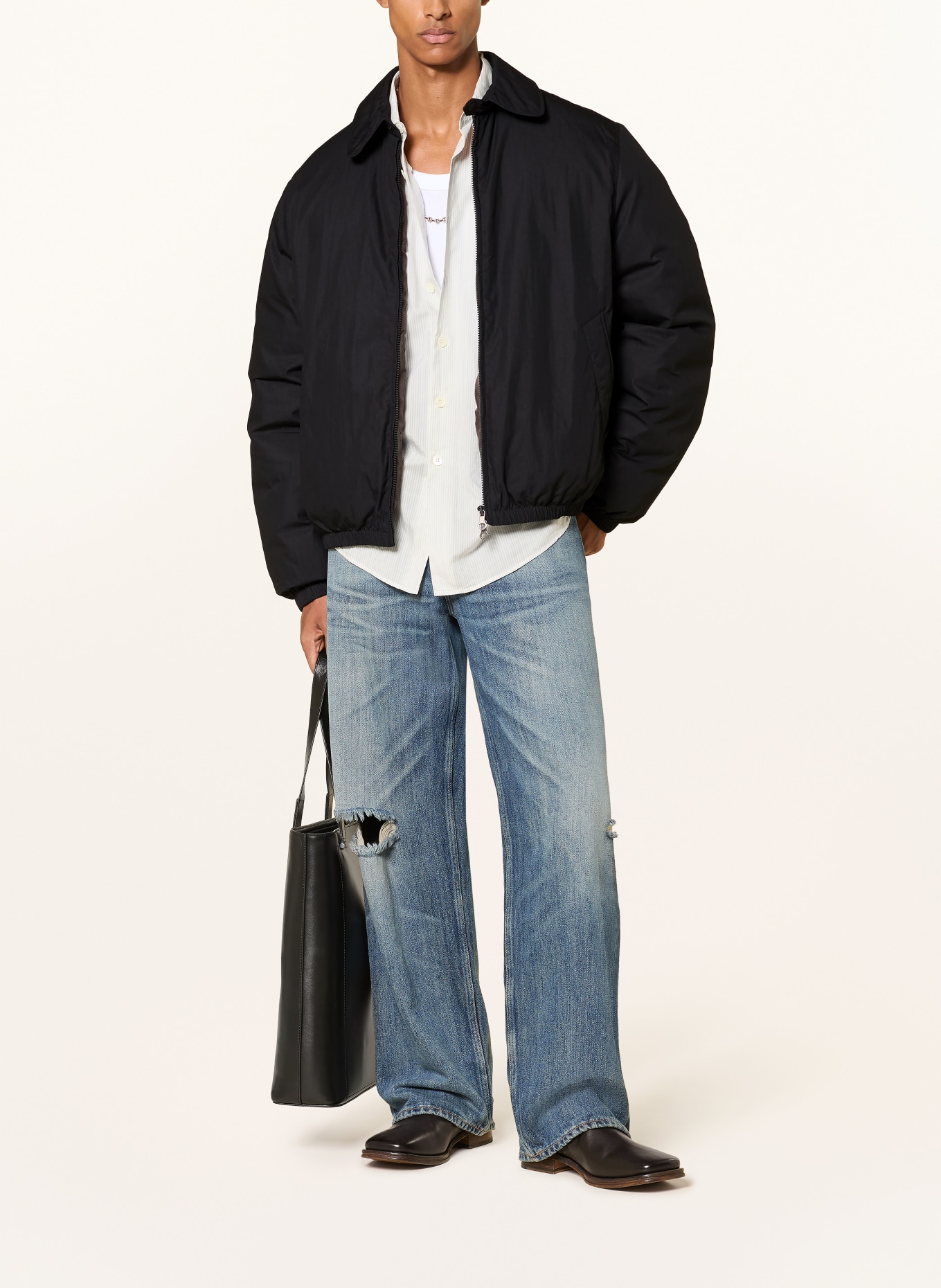 OUR LEGACY Donsjas AVENUE PUFFA: ZWART