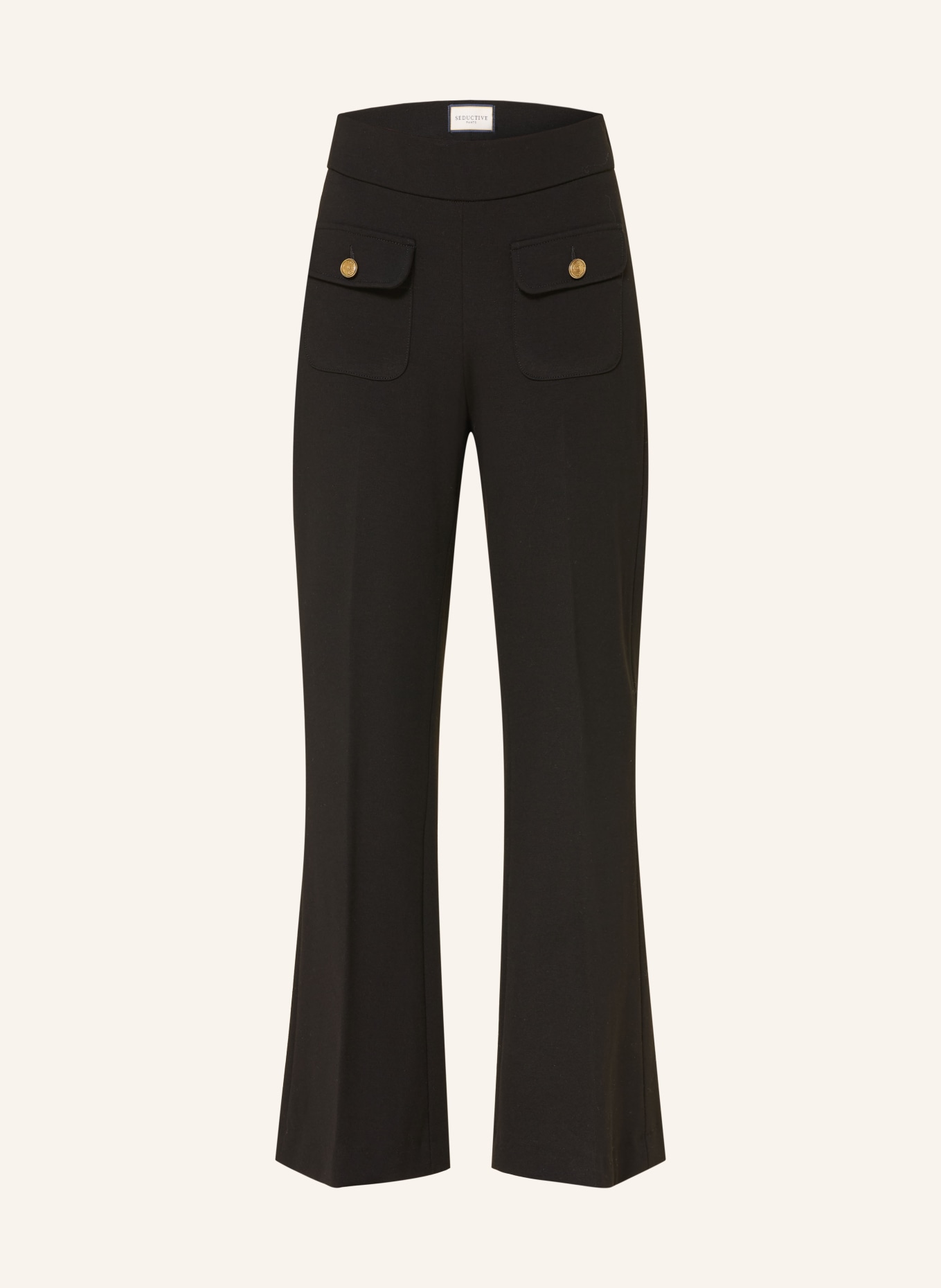 SEDUCTIVE Hose NANETTE EASY KICK: SCHWARZ / GOLD