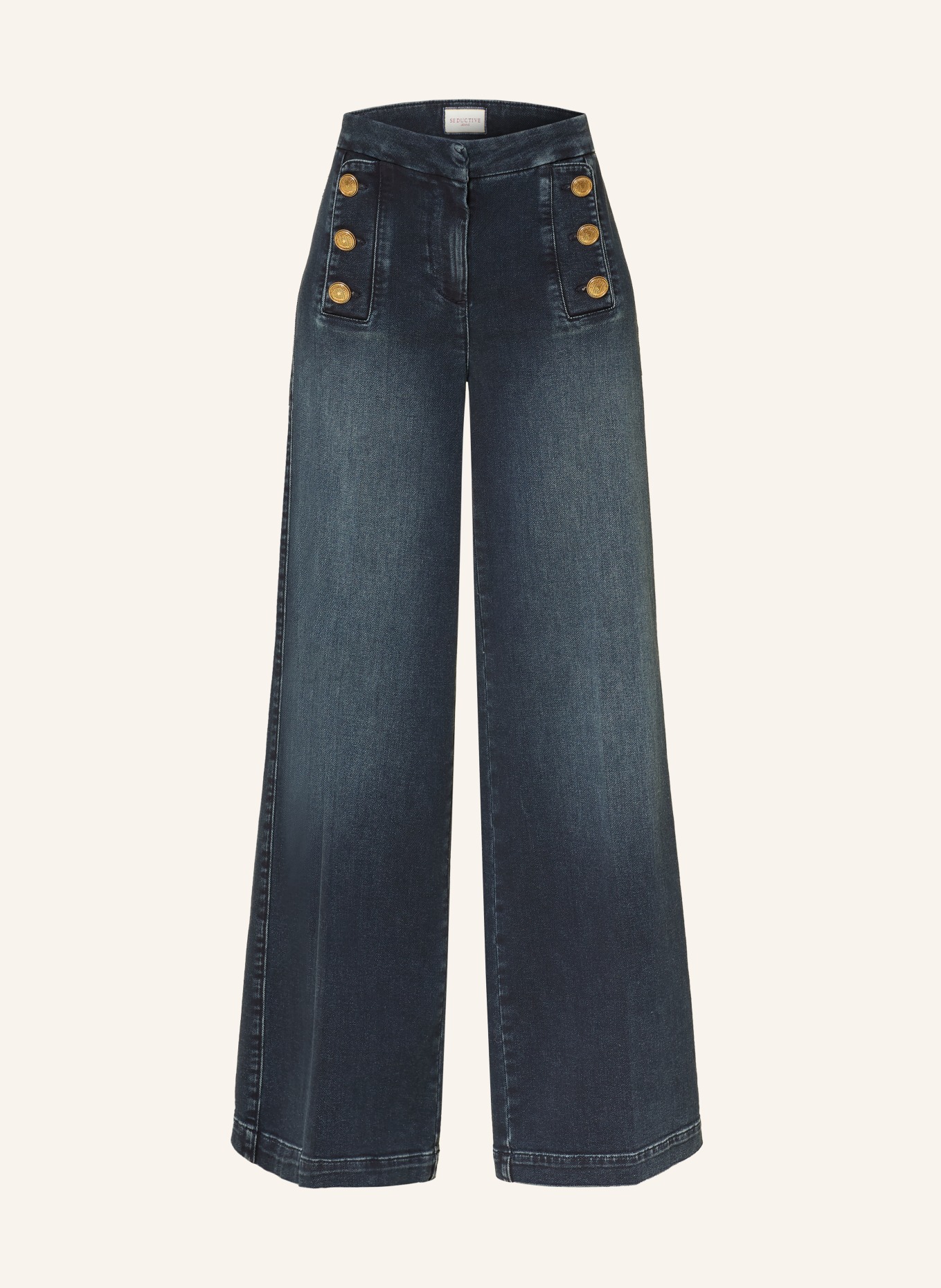 SEDUCTIVE Wide leg jeans BRIDGET: 885 brown blue