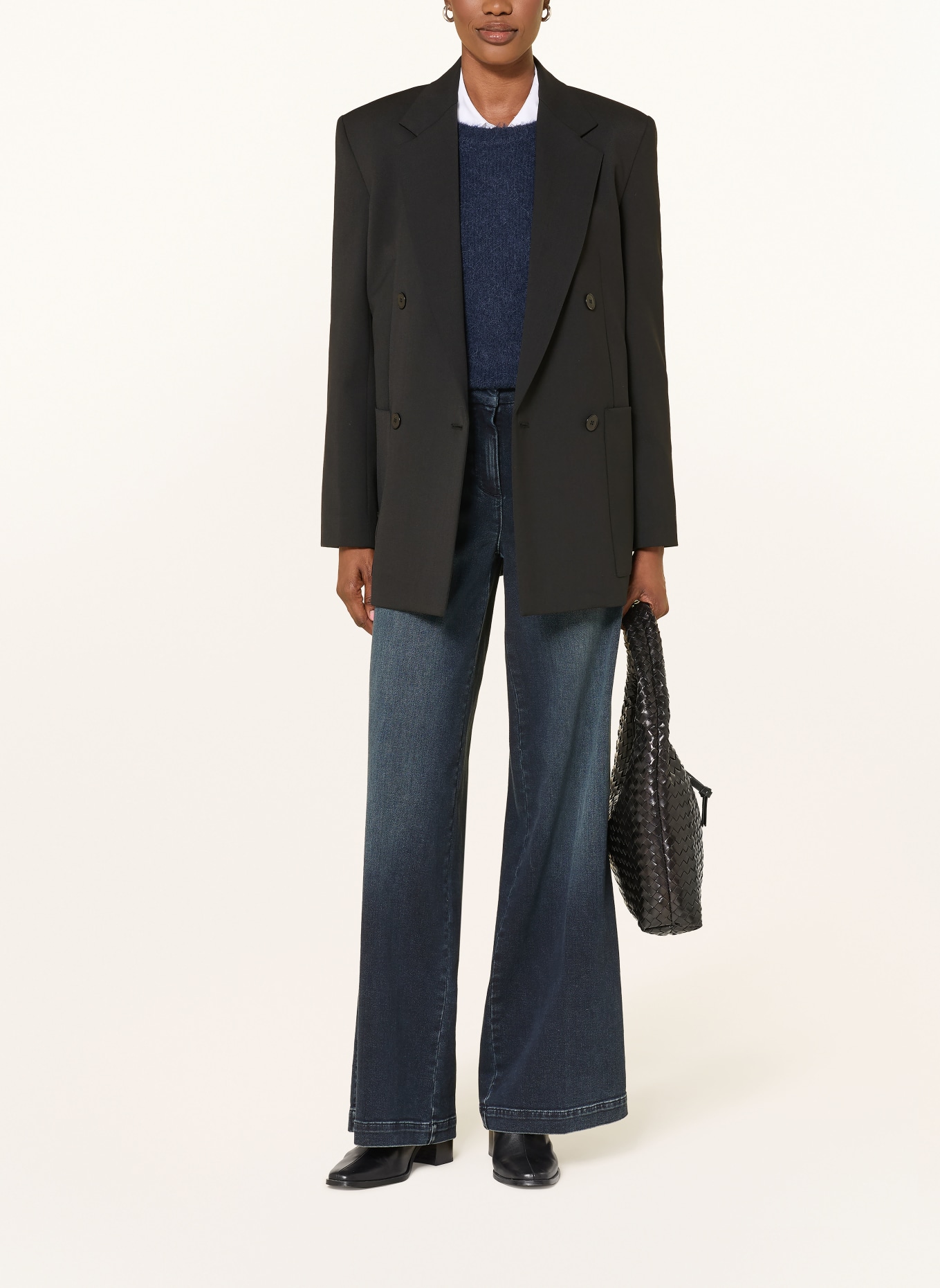 SEDUCTIVE Wide leg jeans BRIDGET: 885 brown blue