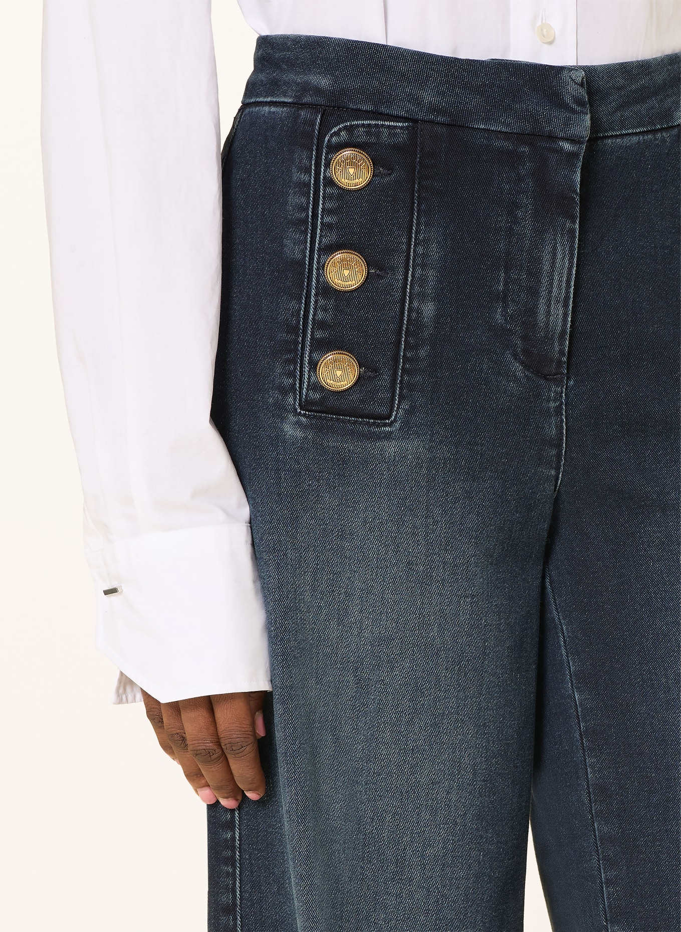 SEDUCTIVE Wide leg jeans BRIDGET: 885 brown blue