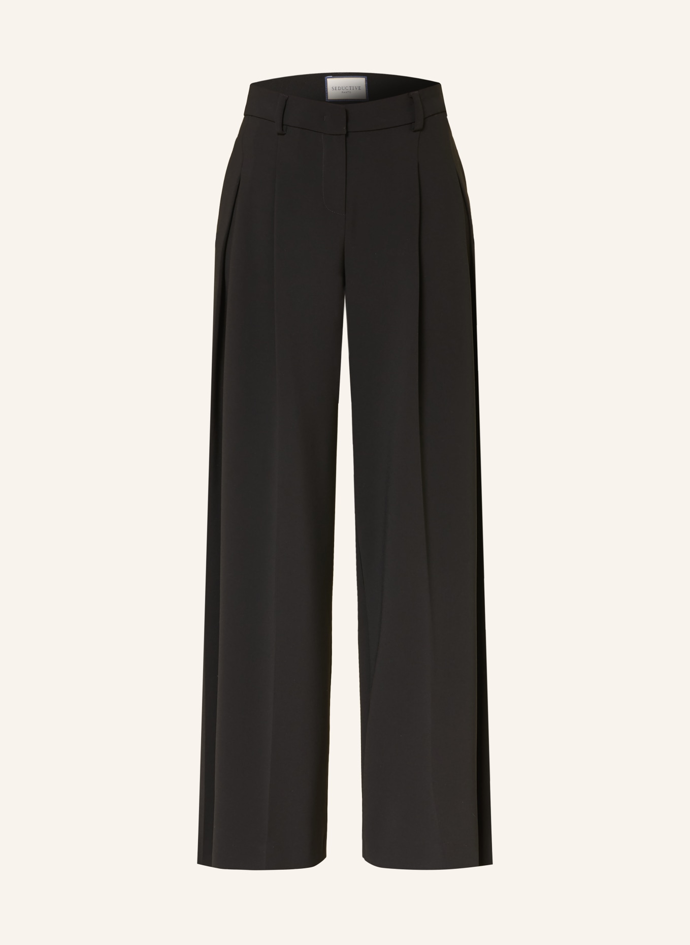 SEDUCTIVE Marlenehose MORSAL: SCHWARZ