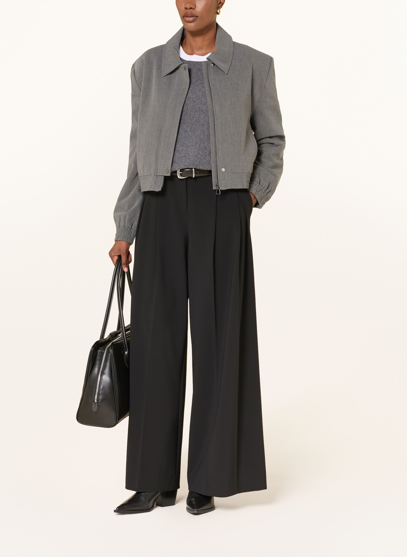 SEDUCTIVE Marlenehose MORSAL: SCHWARZ
