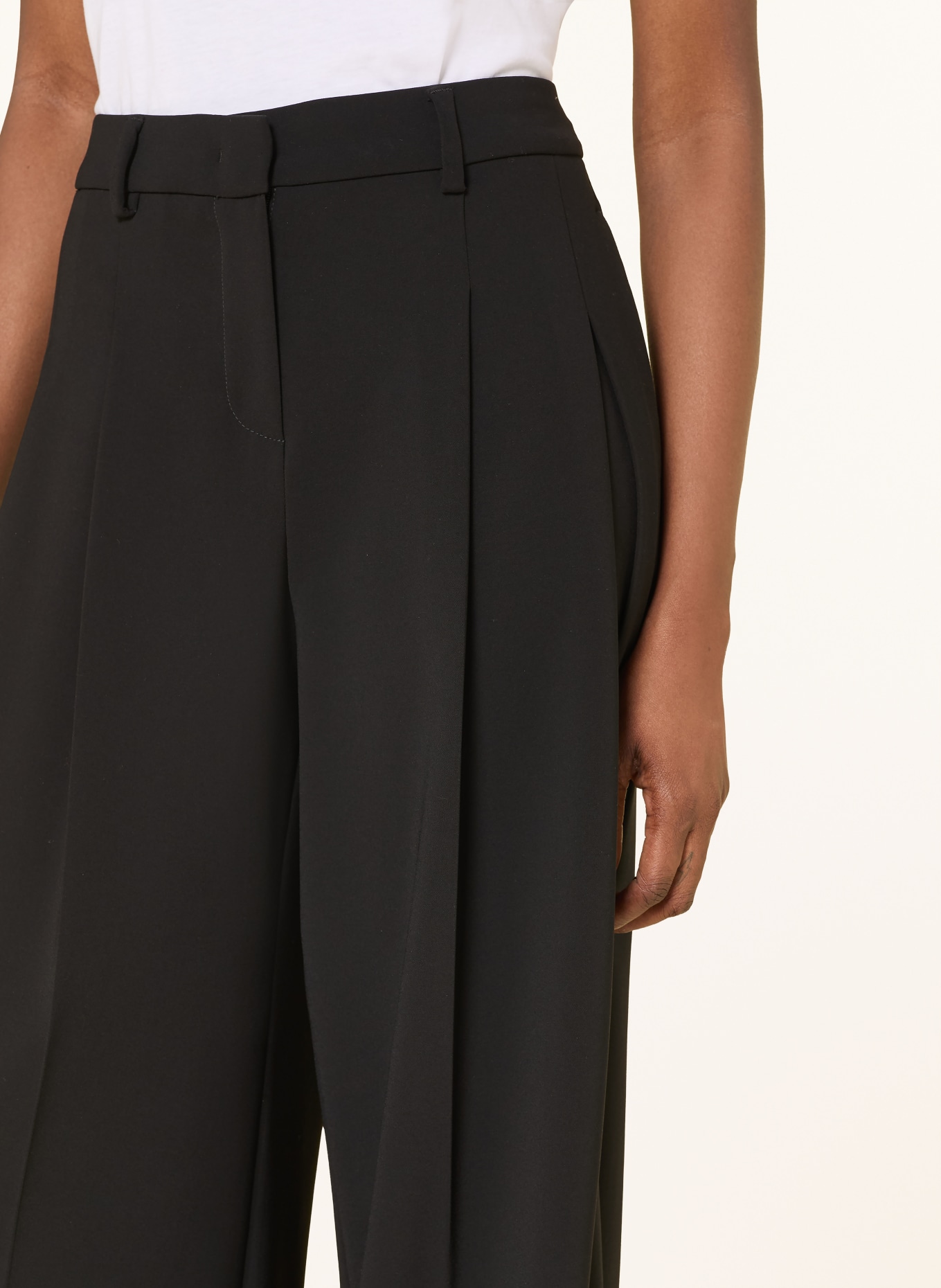SEDUCTIVE Marlenehose MORSAL: SCHWARZ
