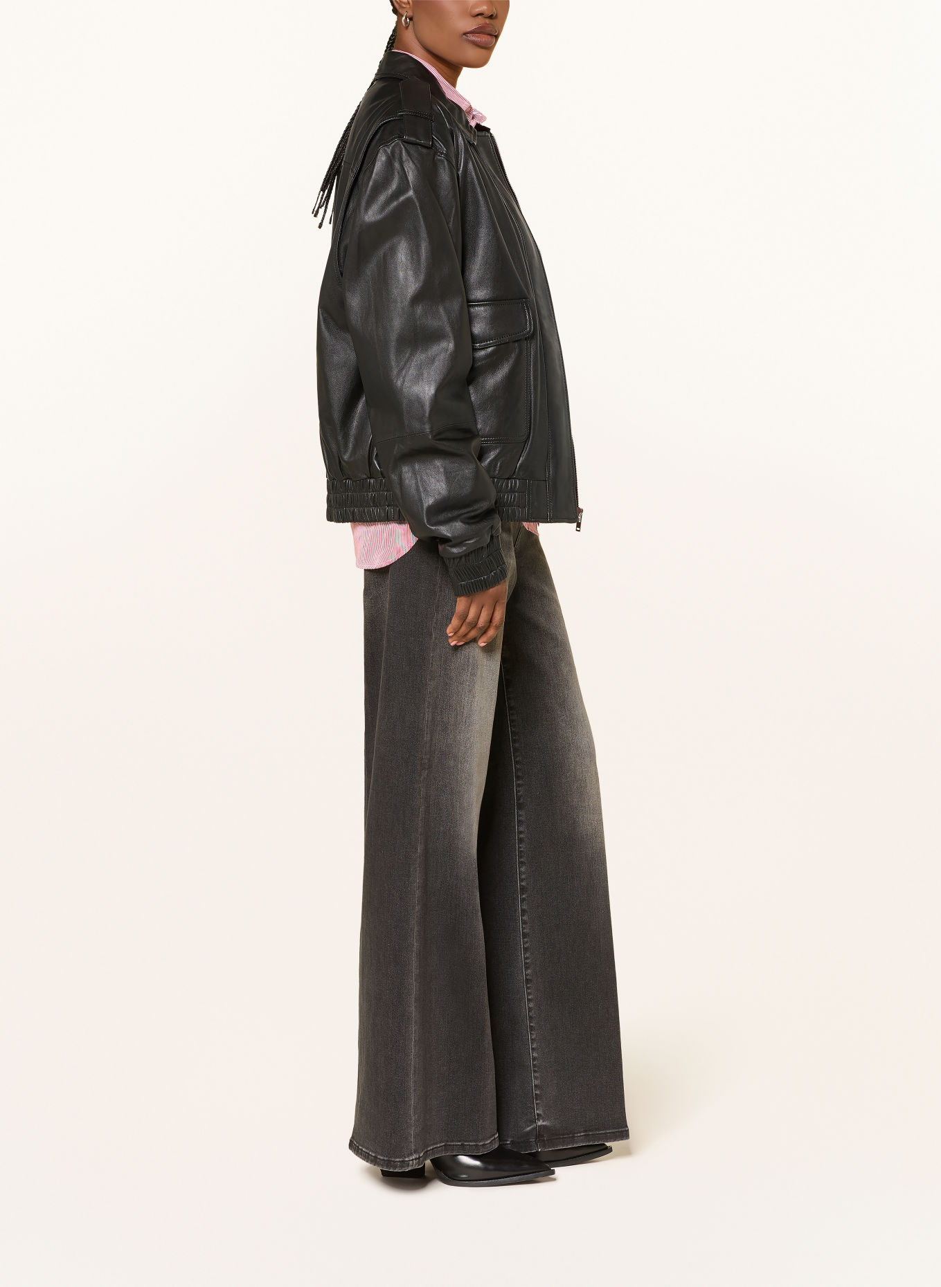SEDUCTIVE Wide Leg Jeans MAURY: 975 Authentic Grey