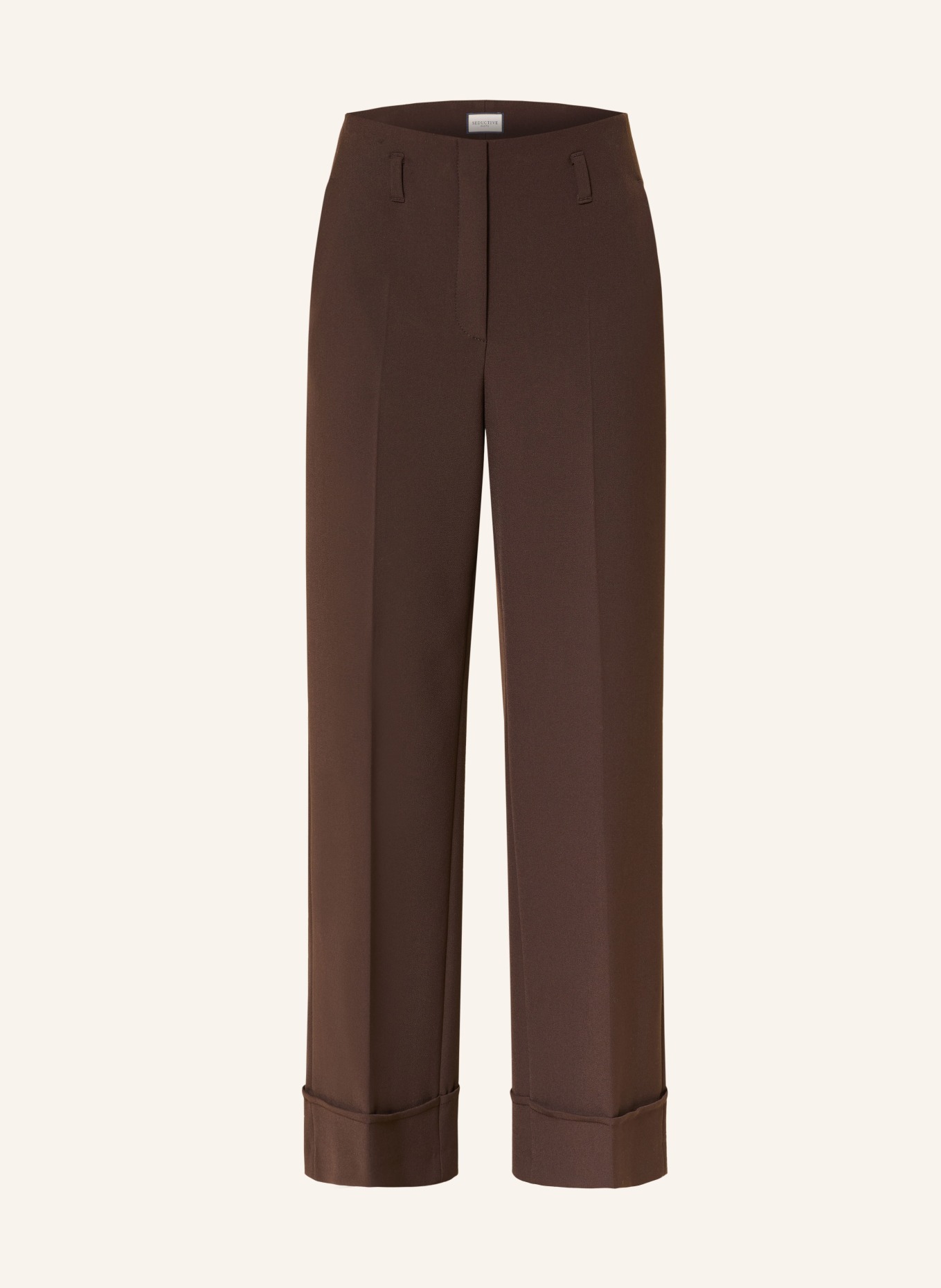 SEDUCTIVE Marlenehose ENIE: BRAUN