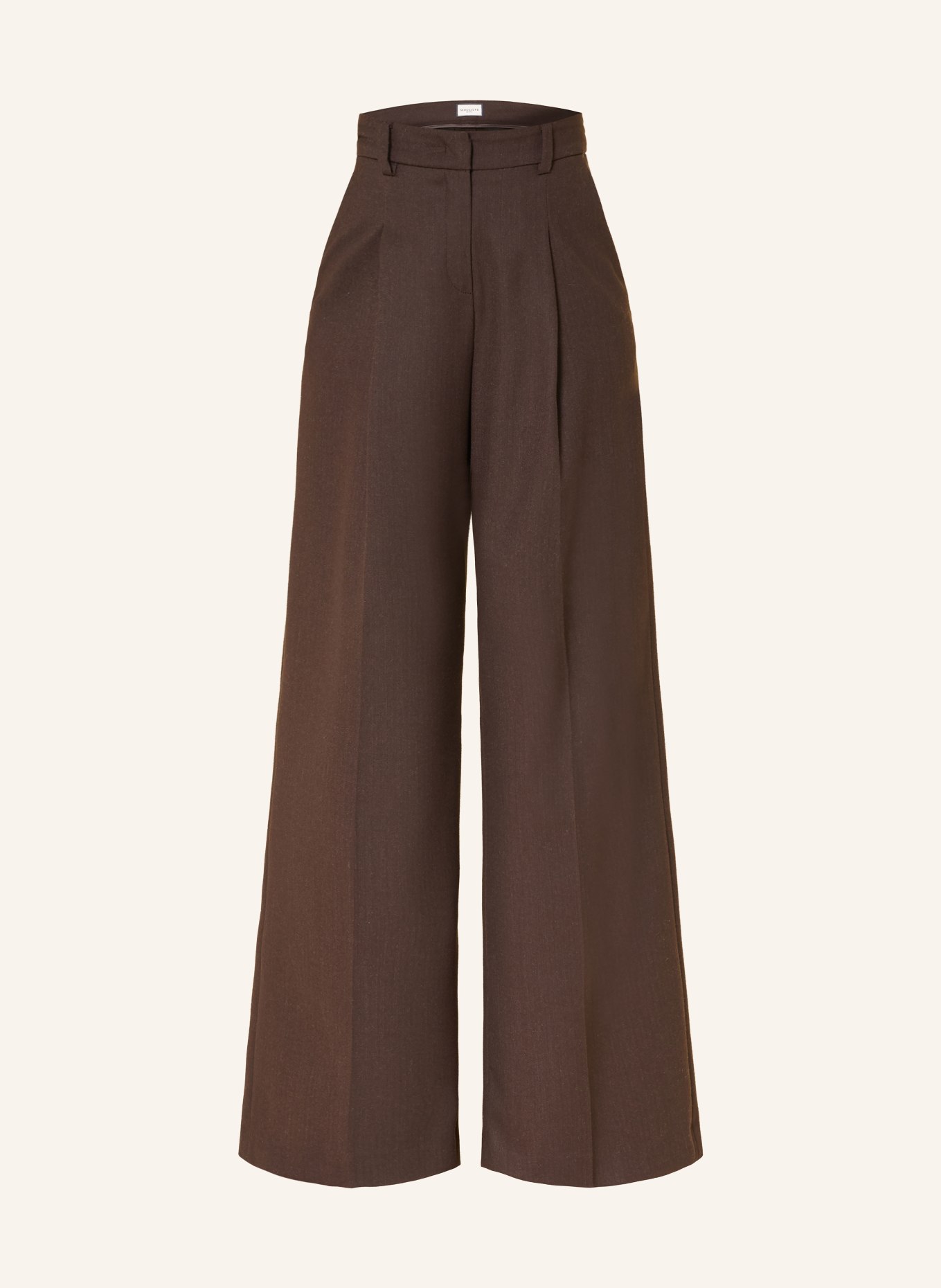 SEDUCTIVE Marlenehose CHRISSY aus Flanell: BRAUN