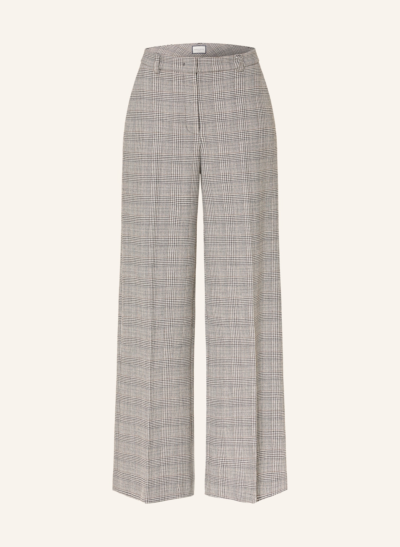 SEDUCTIVE Marlene-broek SHILOH: DONKERGRIJS / BRUIN / ECRU