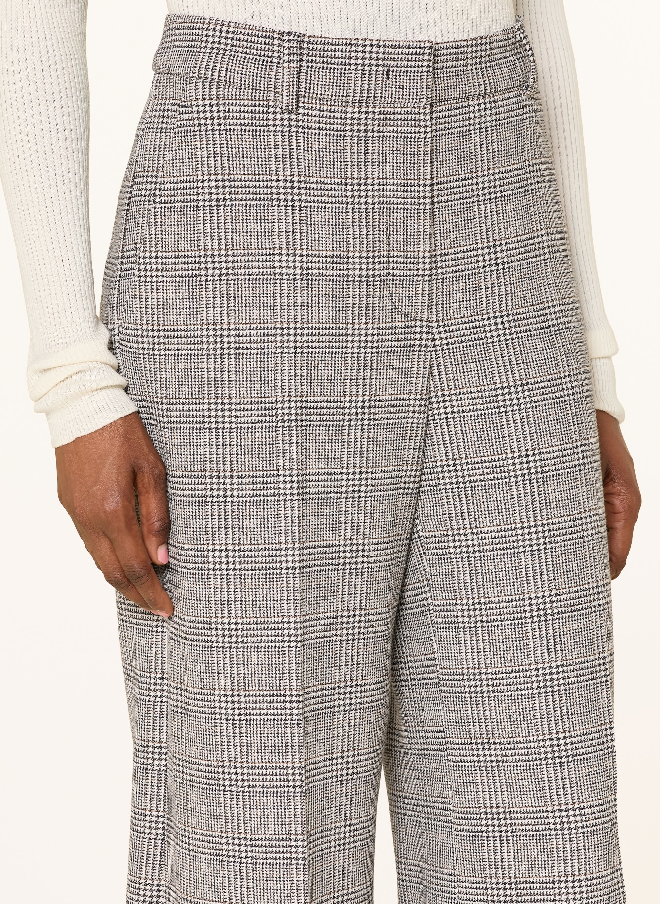 SEDUCTIVE Marlene-broek SHILOH: DONKERGRIJS / BRUIN / ECRU