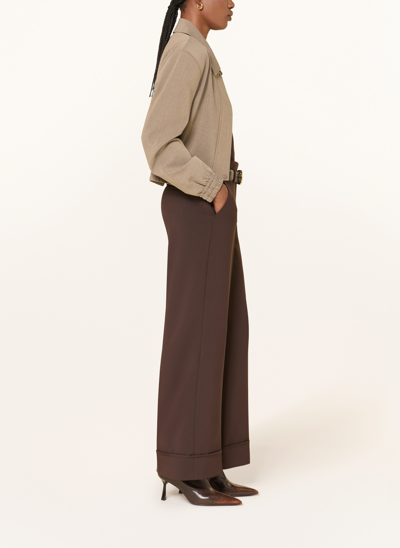 SEDUCTIVE Marlenehose AMARIS: SCHWARZ