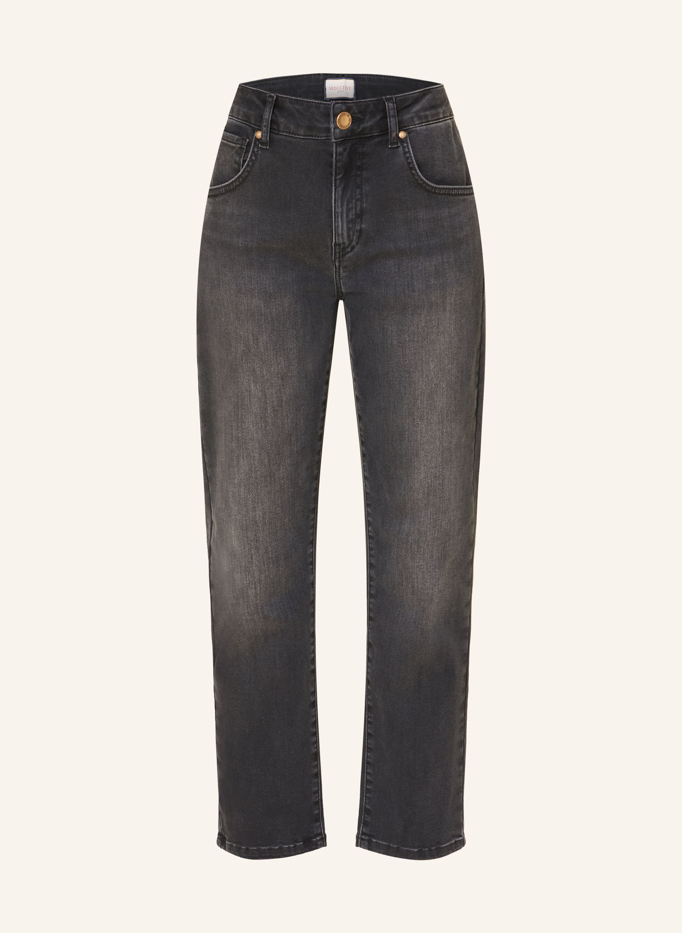 SEDUCTIVE Cropped Jeans CAREN: 975 Authentic Grey