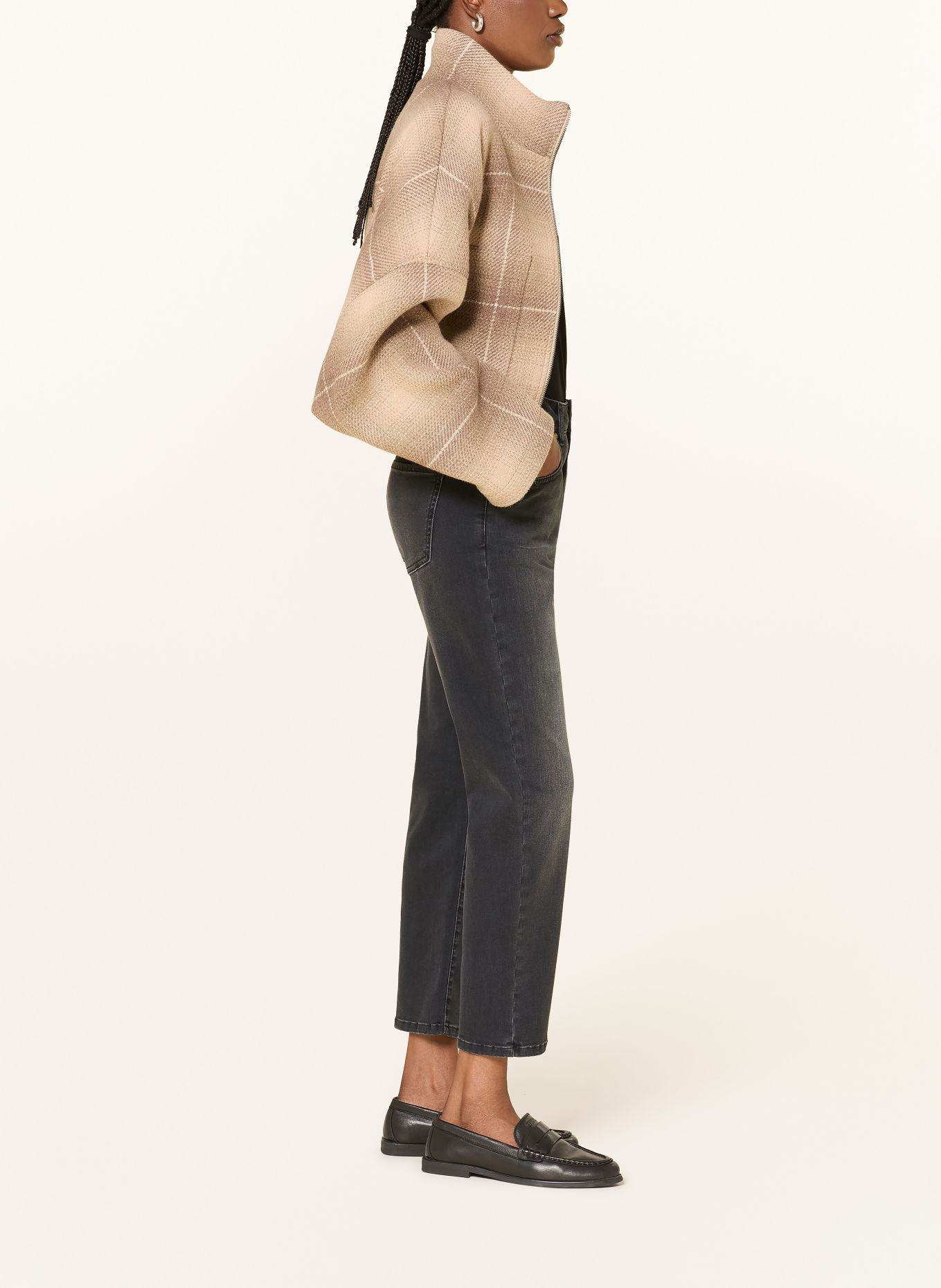 SEDUCTIVE Cropped Jeans CAREN: 975 Authentic Grey