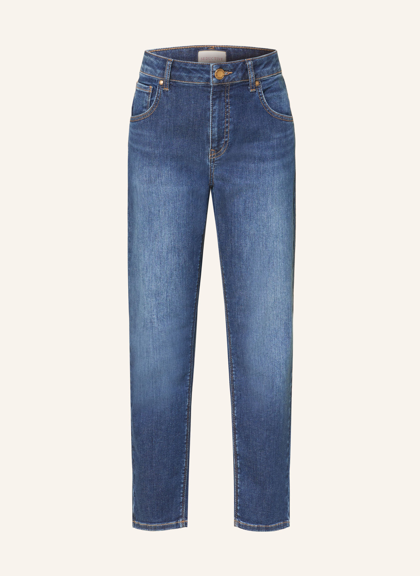 SEDUCTIVE Jeansy cropped CAREN: 858 moonlight blue