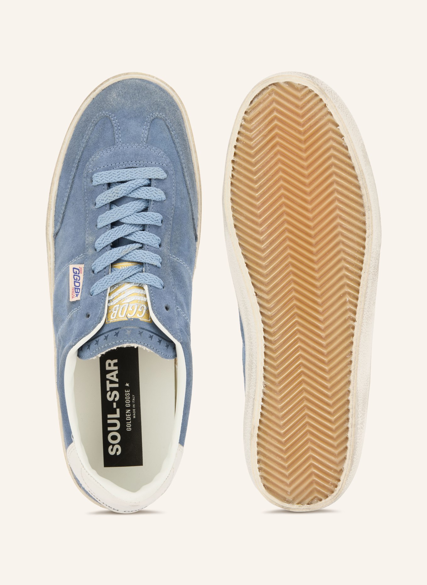 GOLDEN GOOSE Sneakers SOUL STAR: LICHTBLAUW / WIT