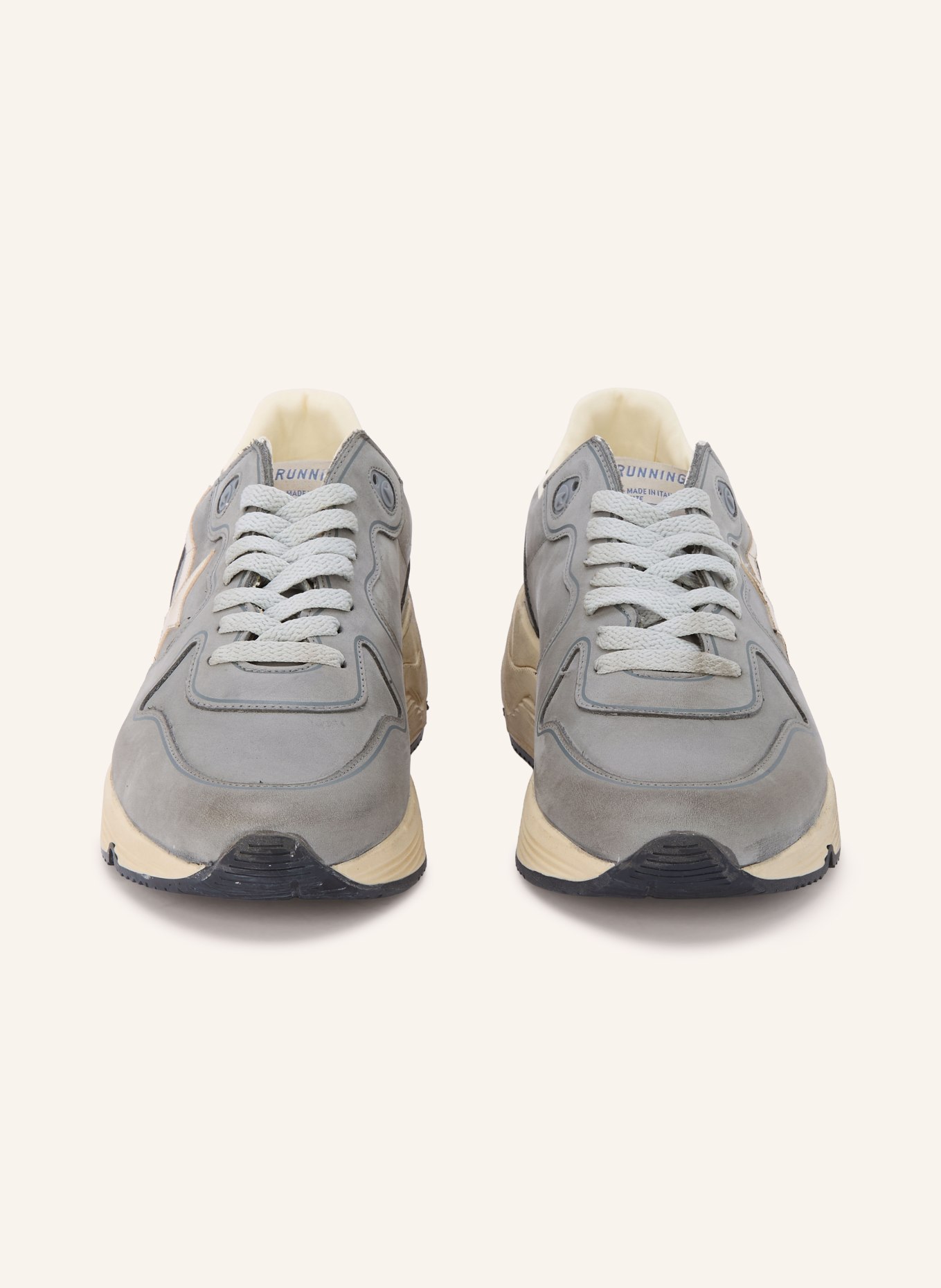 GOLDEN GOOSE Sneaker RUNNING SOLE: BLAUWGRIJS / CRÈME