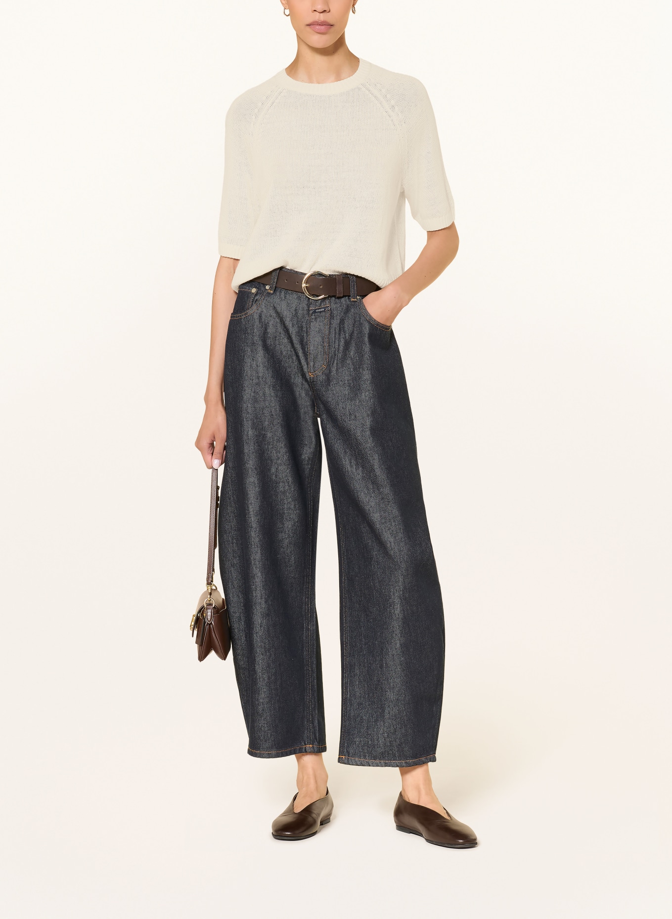 COS Linen knit shirt: CREAM