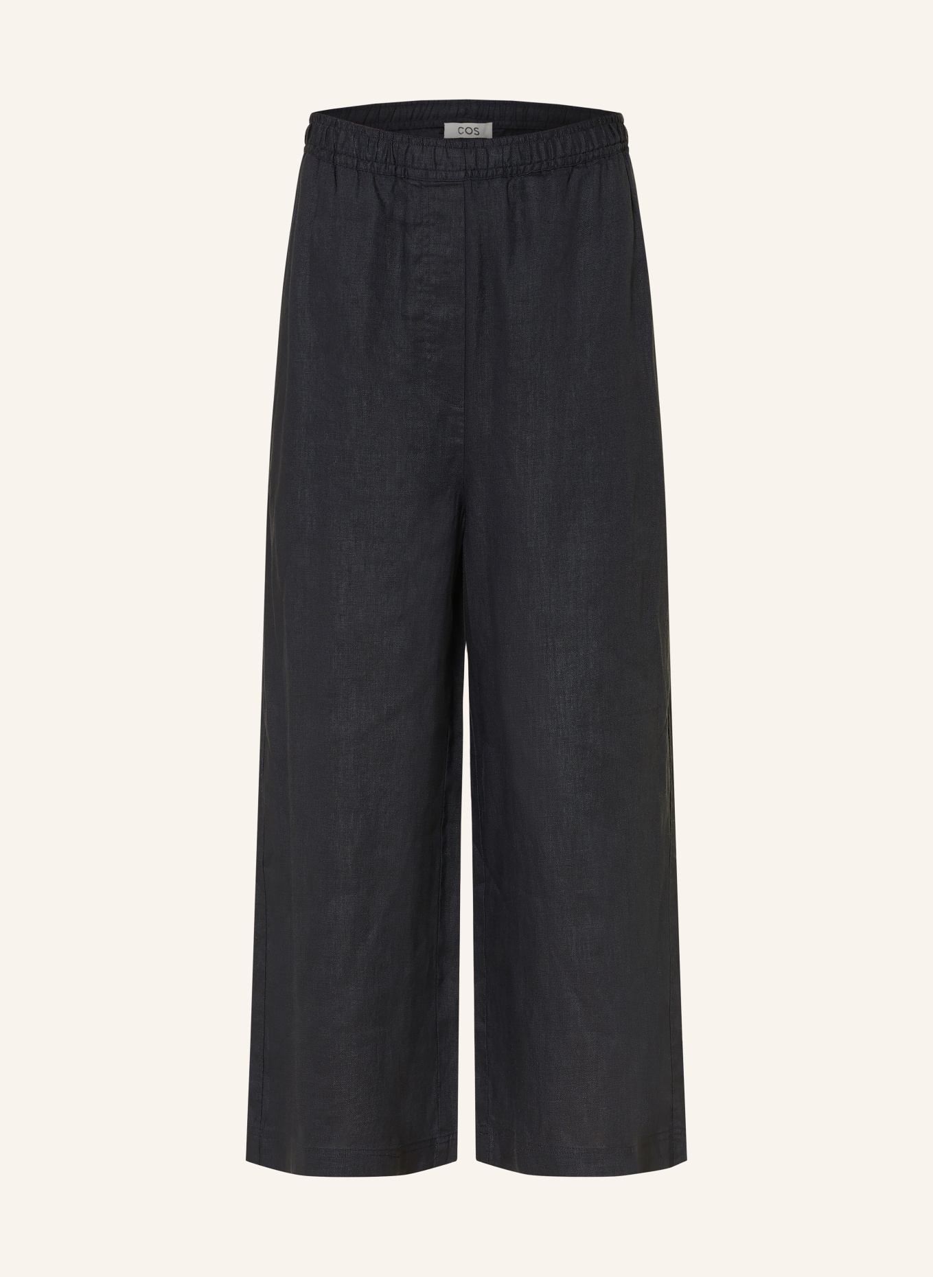 COS Culotte aus Leinen: DUNKELBLAU