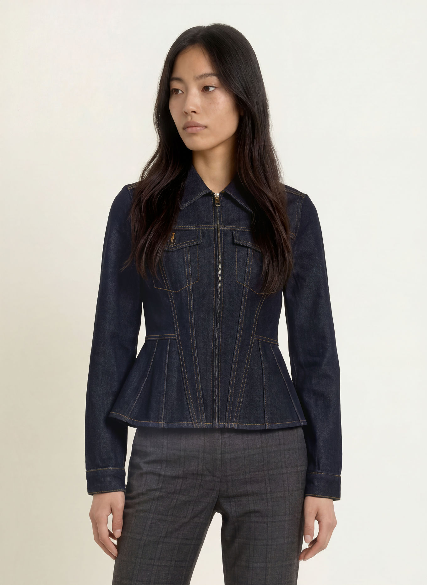 SOFIE SCHNOOR SAVAKISW Denim Jacket: 5090 Dark denim blue