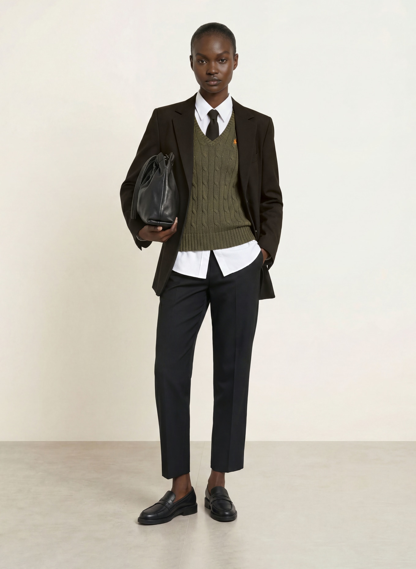 SEDUCTIVE LOUELLA Trousers: BLACK