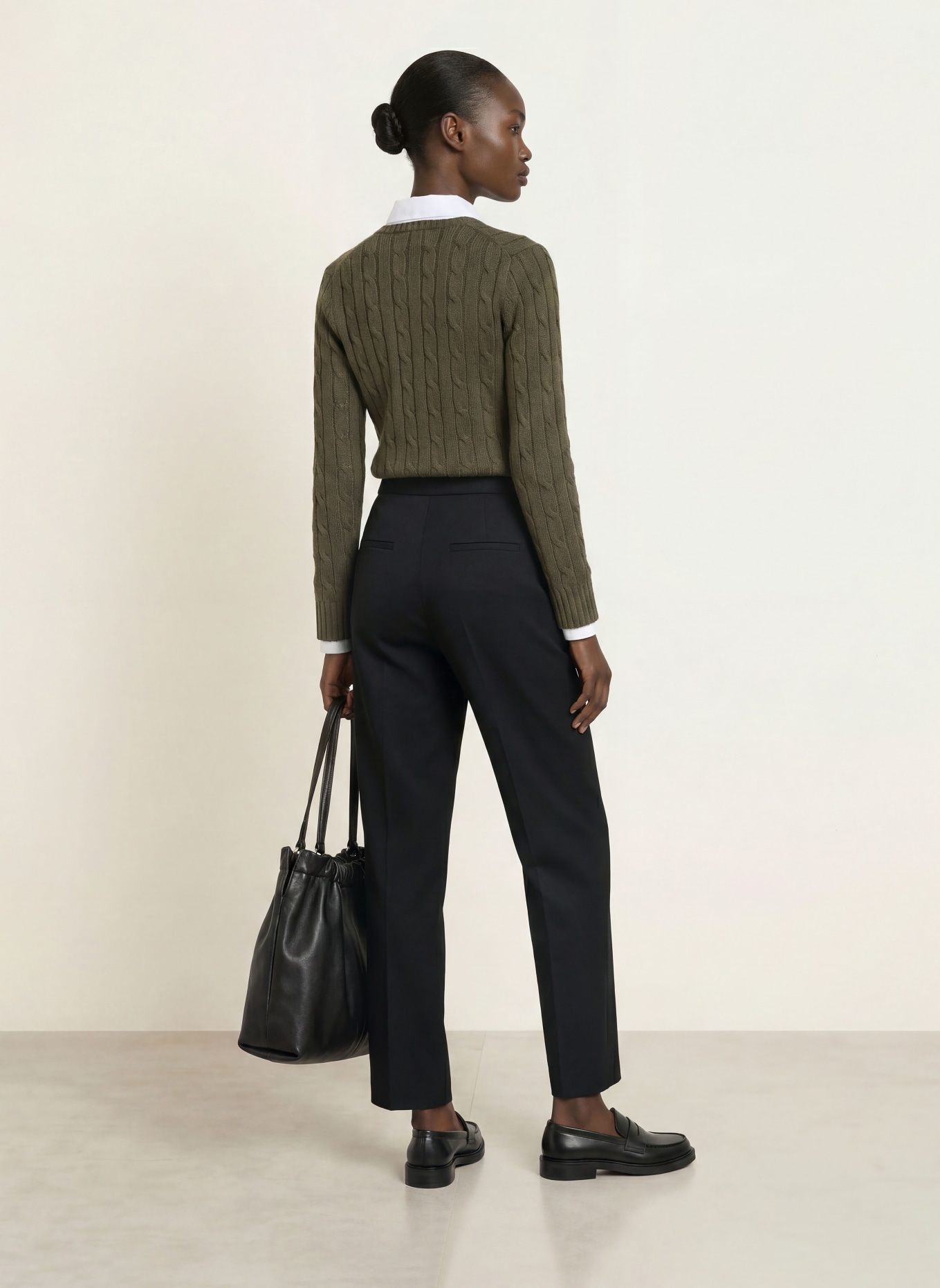 SEDUCTIVE LOUELLA Trousers: BLACK