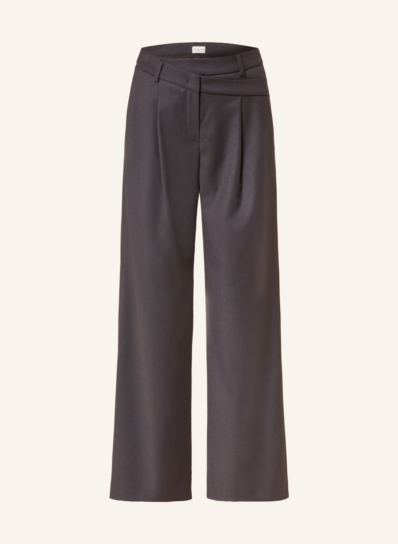 SEDUCTIVE AMALYA Wide-leg trousers: DARK GRAY