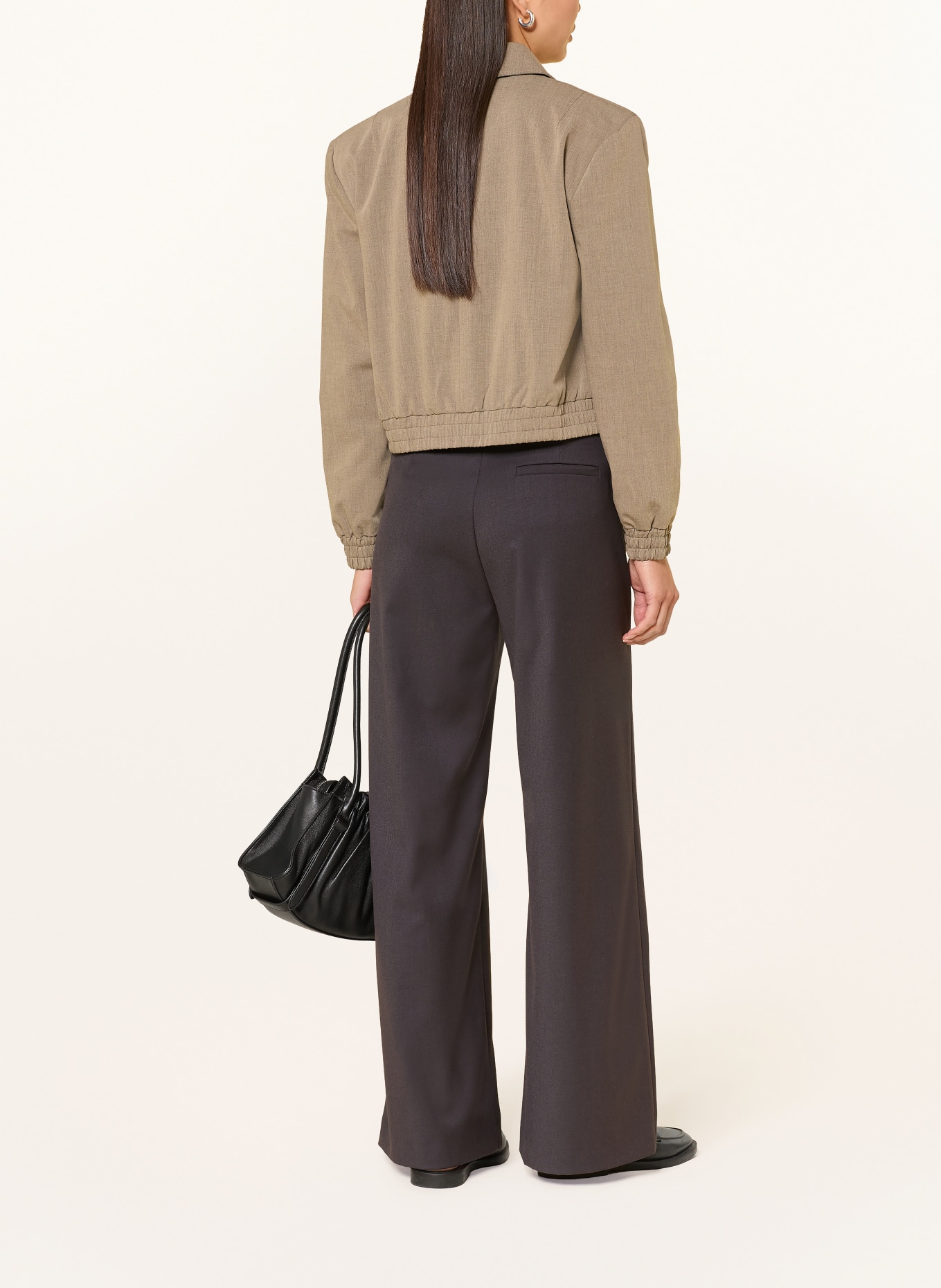 SEDUCTIVE AMALYA Wide-leg trousers: DARK GRAY