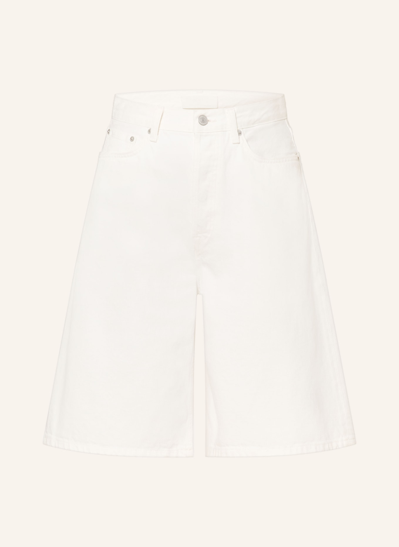 COS Jeansbermuda's: 003 optic white