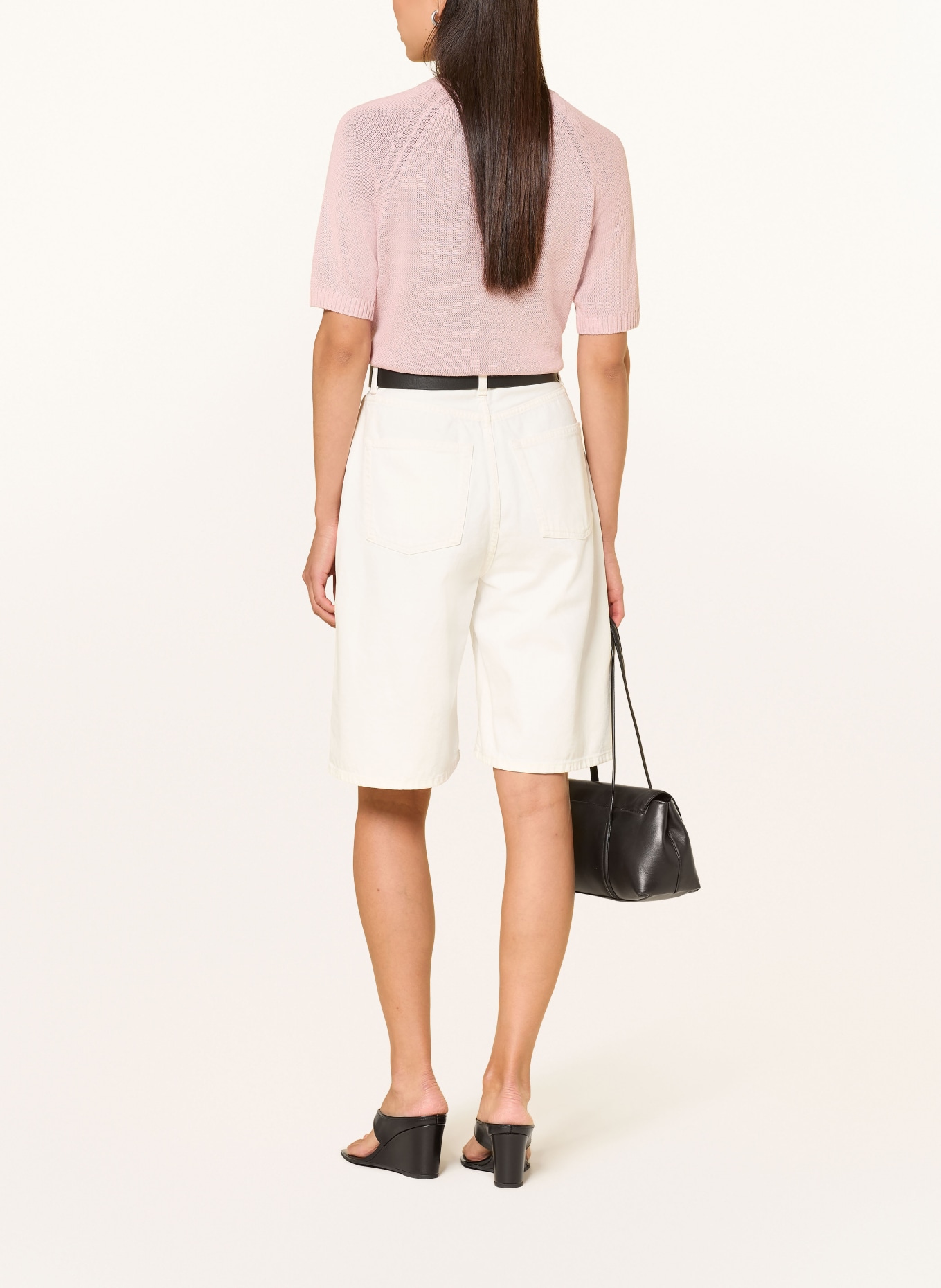 COS Jeansbermuda's: 003 optic white