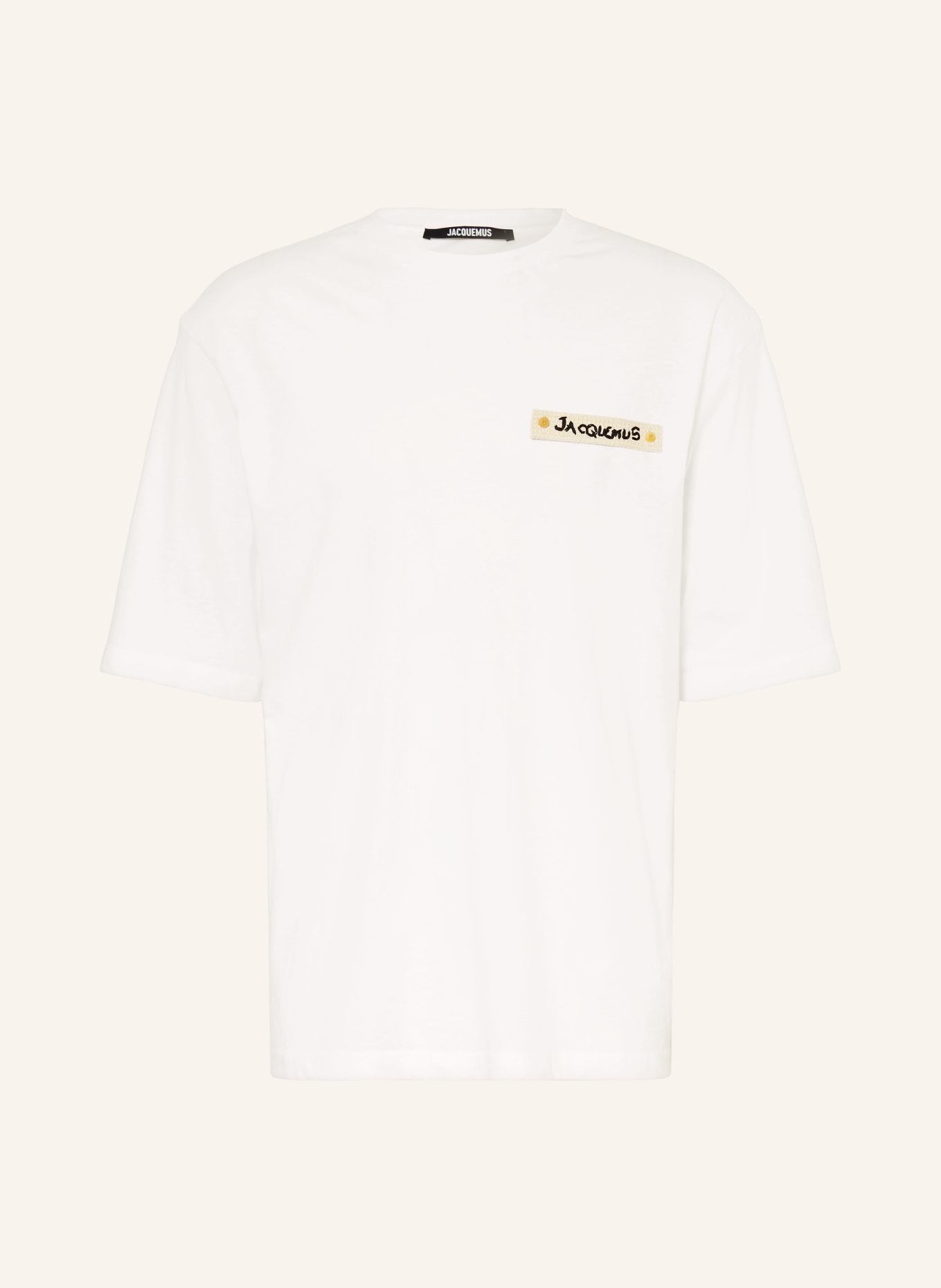 JACQUEMUS Koszulka oversize z limitowanej edycji T-shirt PLAGE: BIAŁY