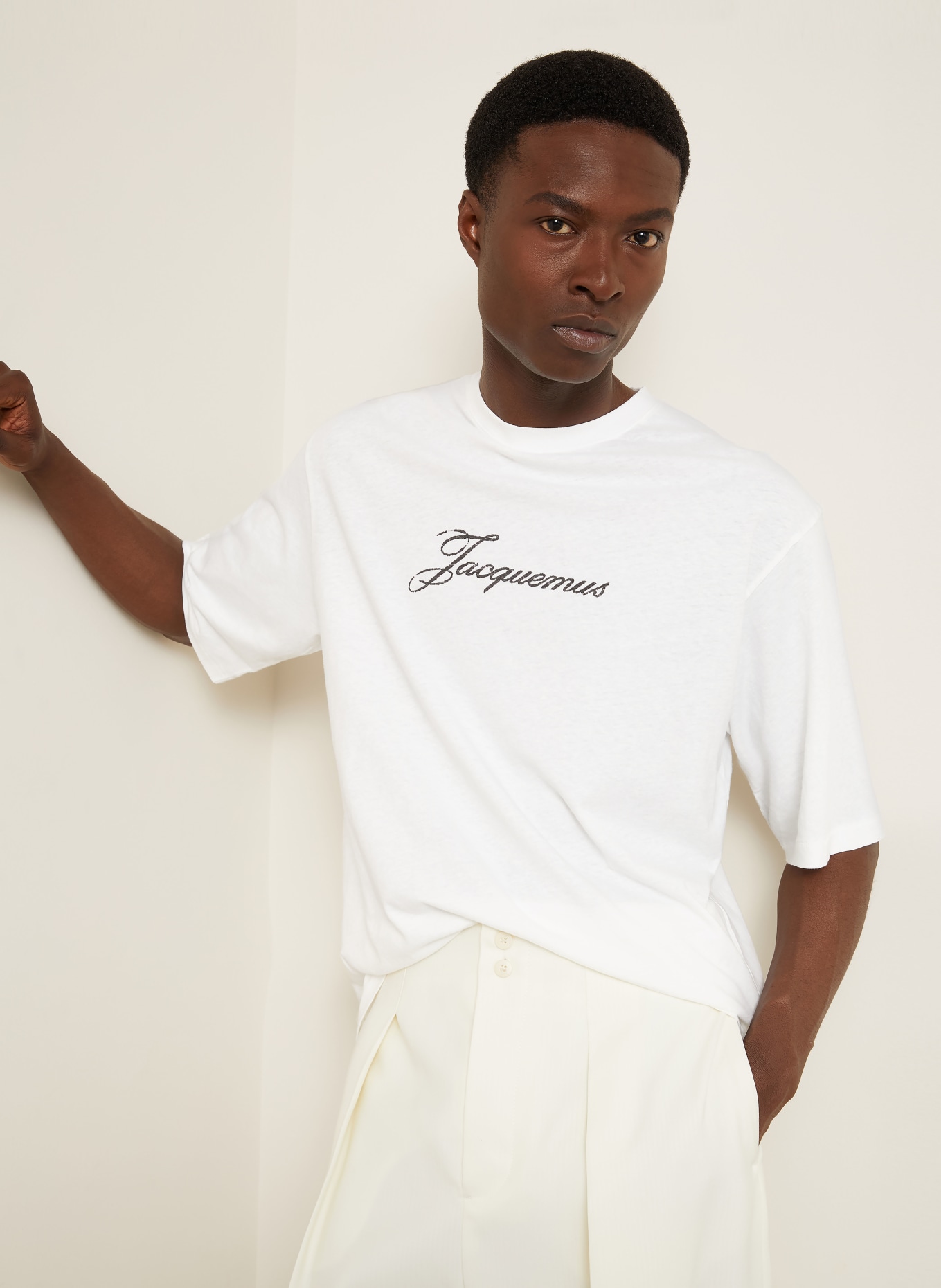 JACQUEMUS Koszulka oversize LE T-shirt: BIAŁY