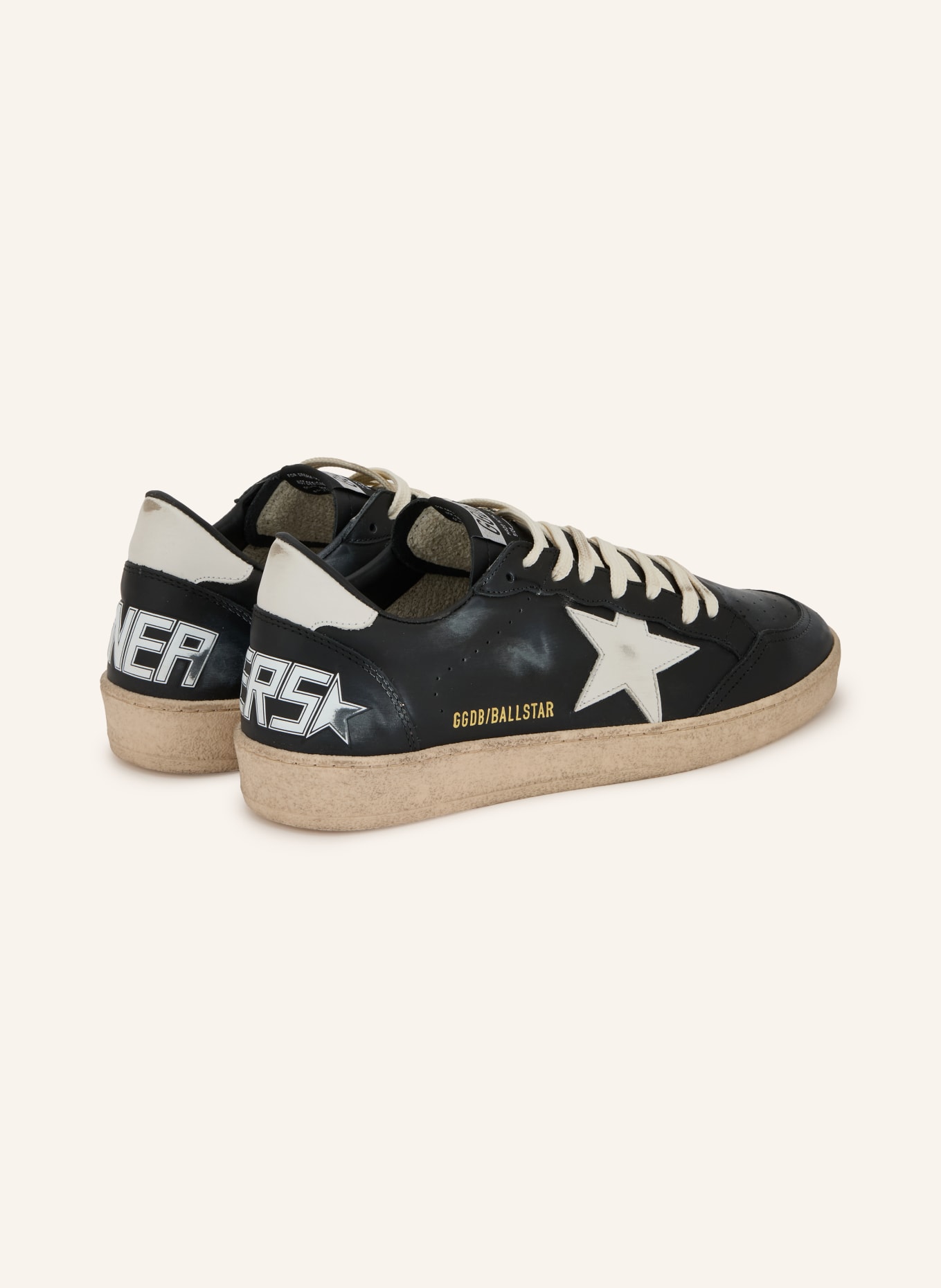 GOLDEN GOOSE Sneakers BALL STAR: ZWART / WIT