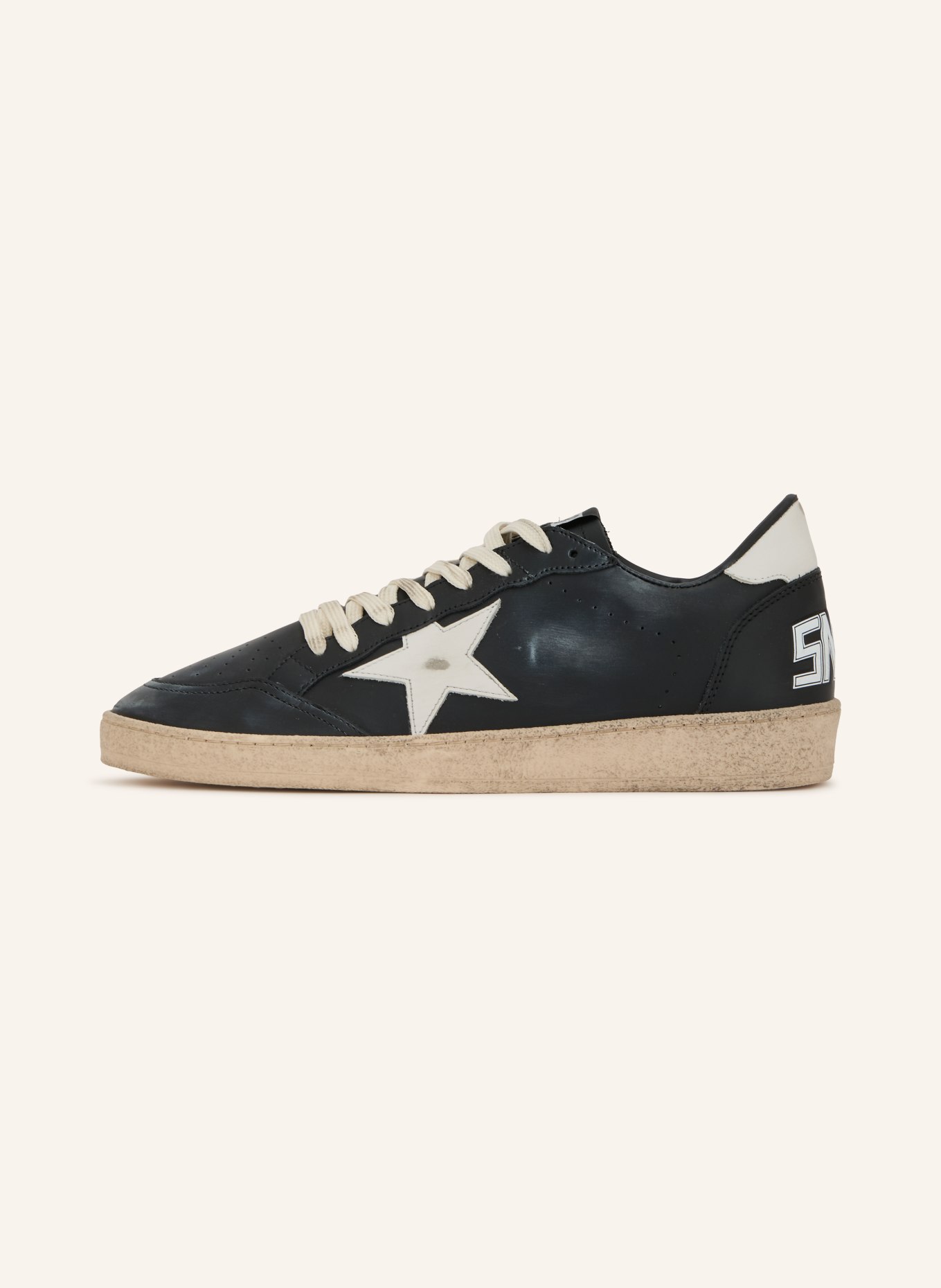 GOLDEN GOOSE Sneakers BALL STAR: ZWART / WIT