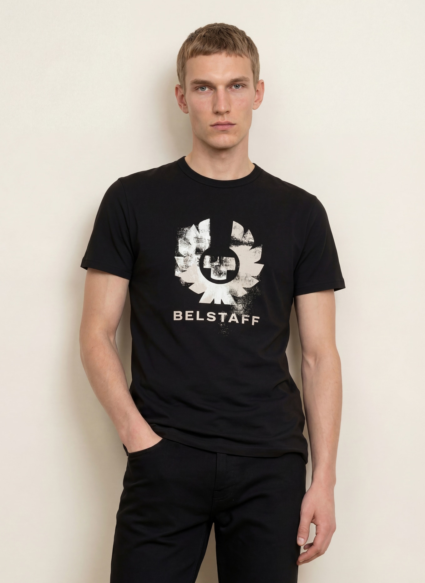 BELSTAFF T-shirt BLUR: ZWART