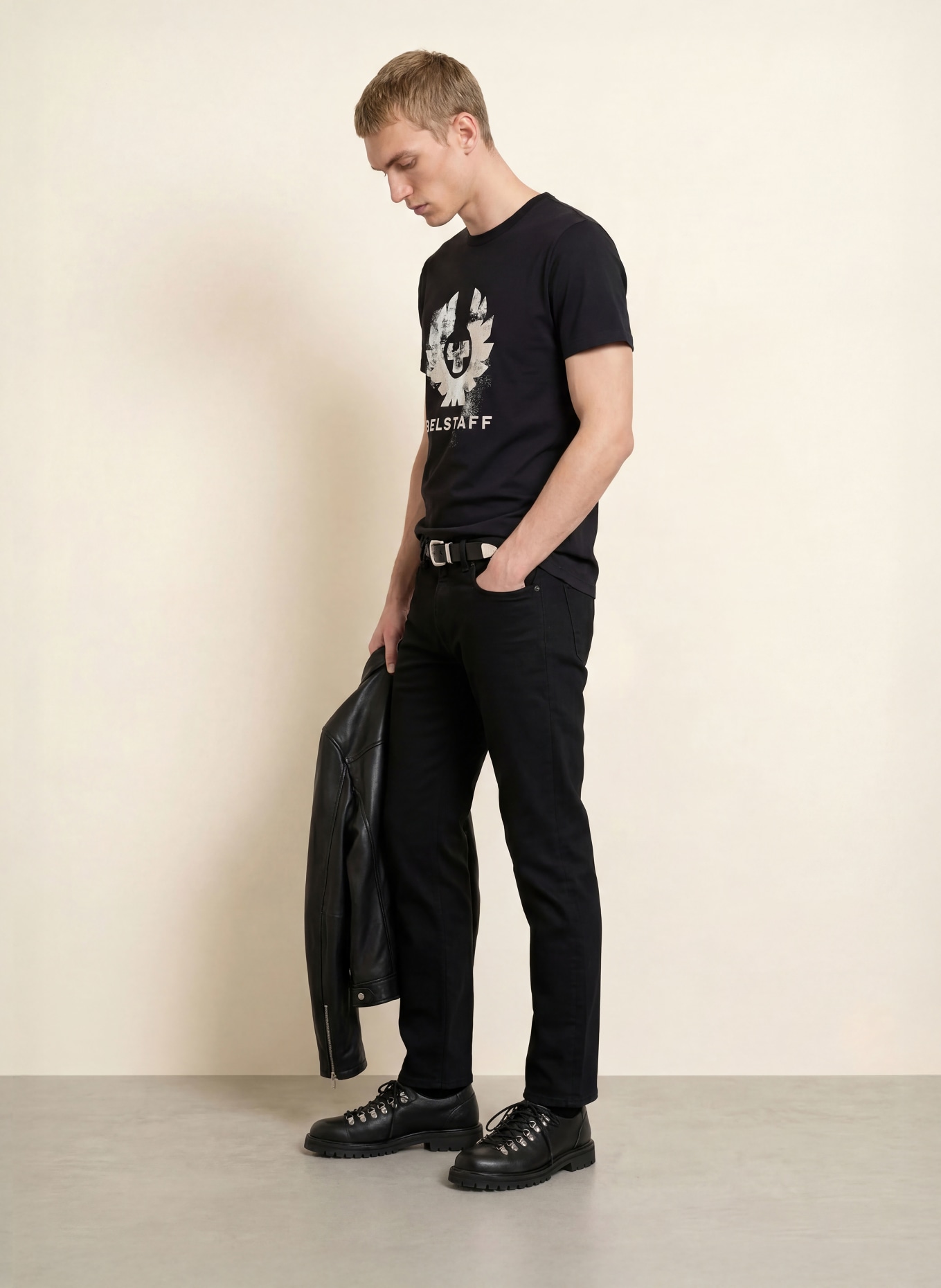 BELSTAFF T-shirt BLUR: ZWART