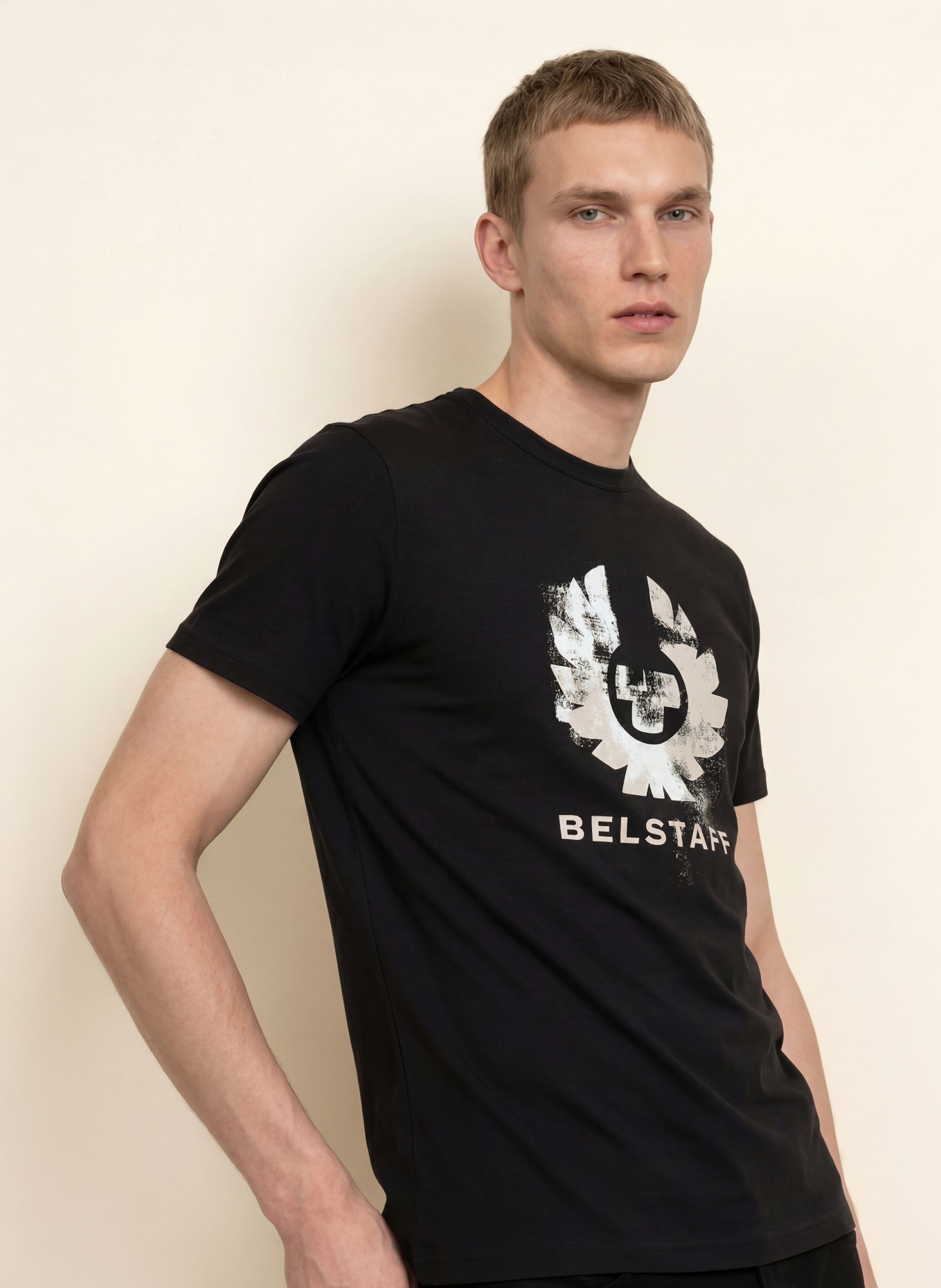 BELSTAFF T-shirt BLUR: ZWART