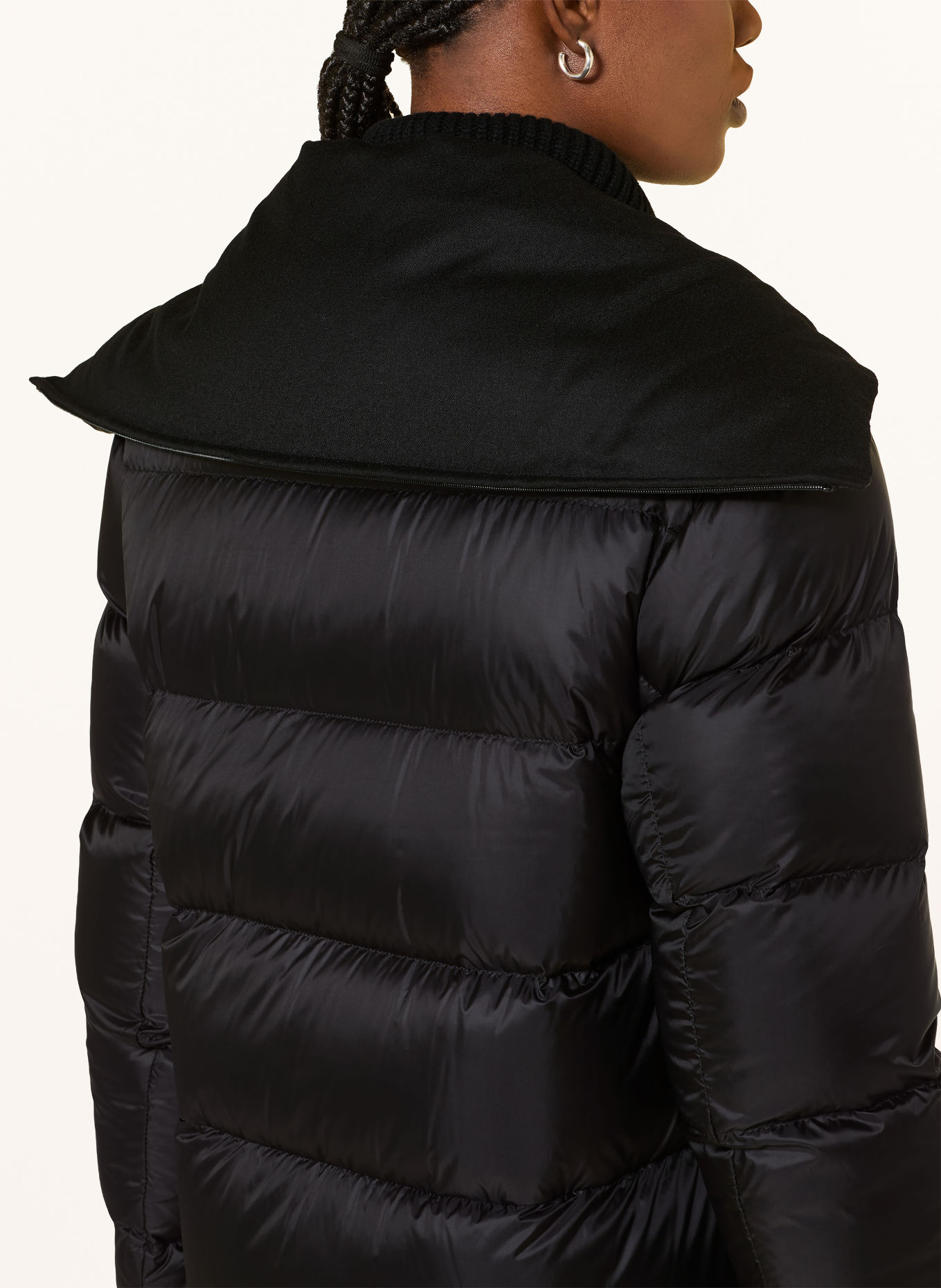 BOGNER Donsmantel MAXIE met afneembare capuchon: ZWART