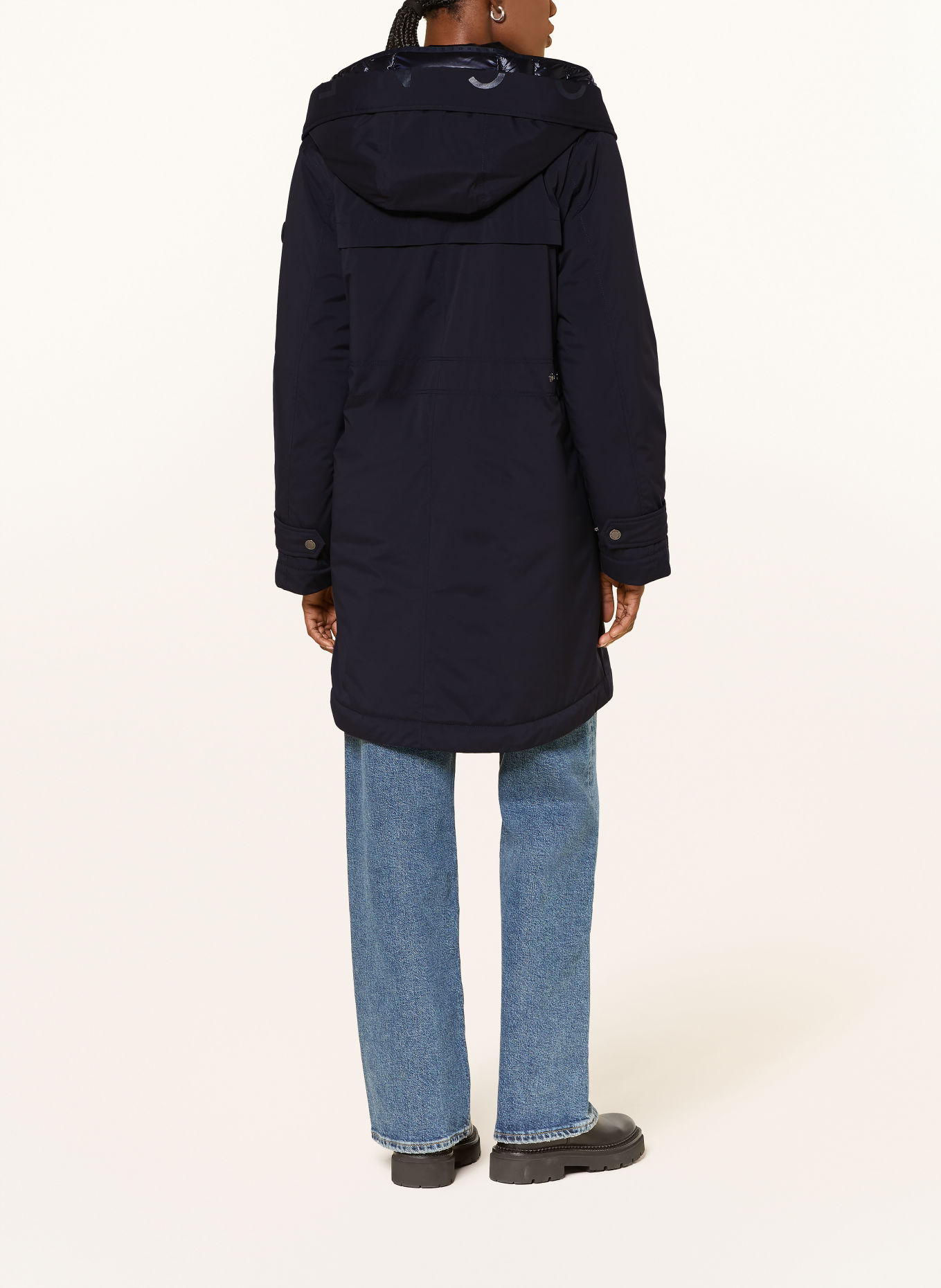 BOGNER Parka KAJA: DONKERBLAUW