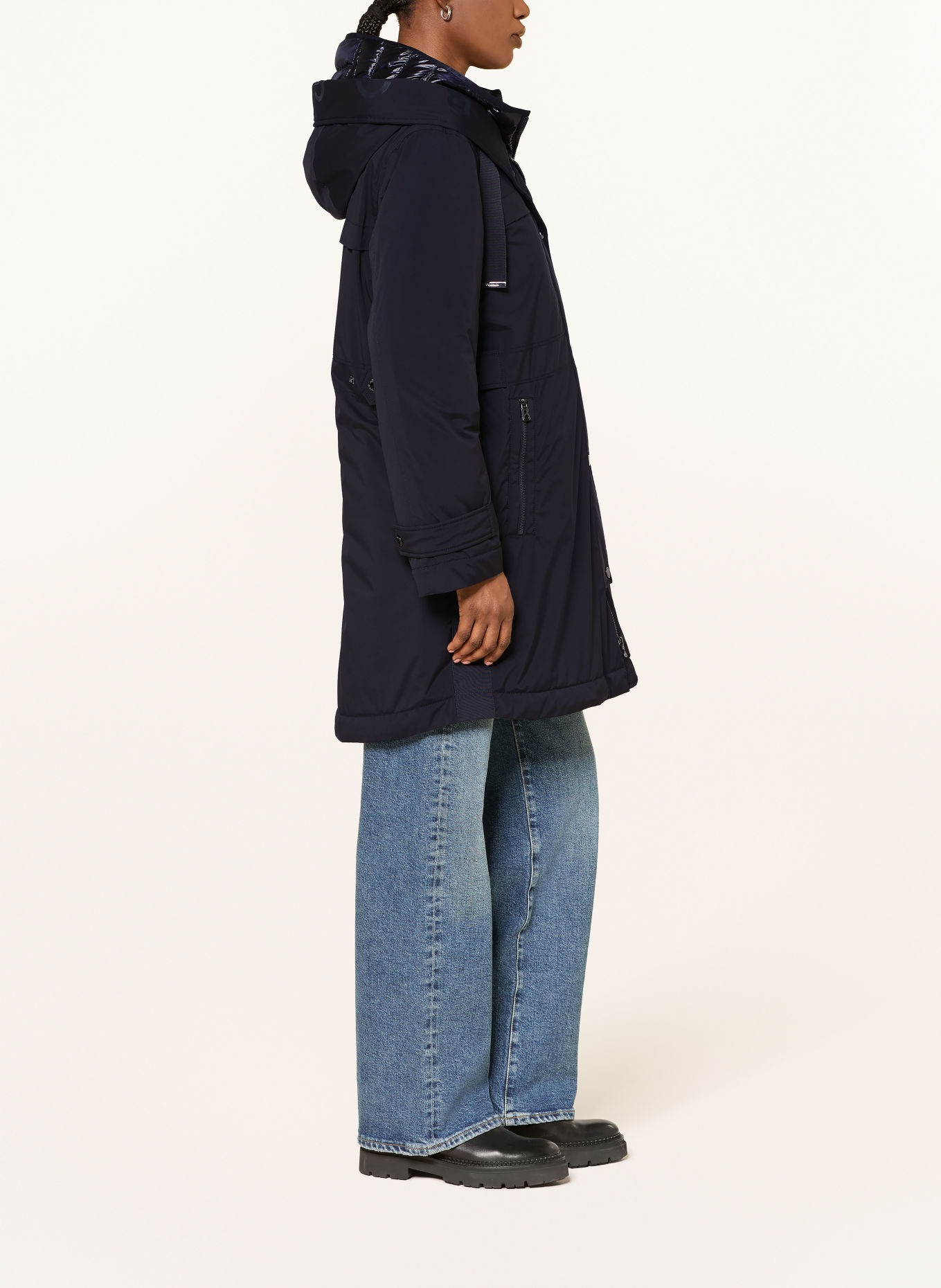 BOGNER Parka KAJA: DONKERBLAUW