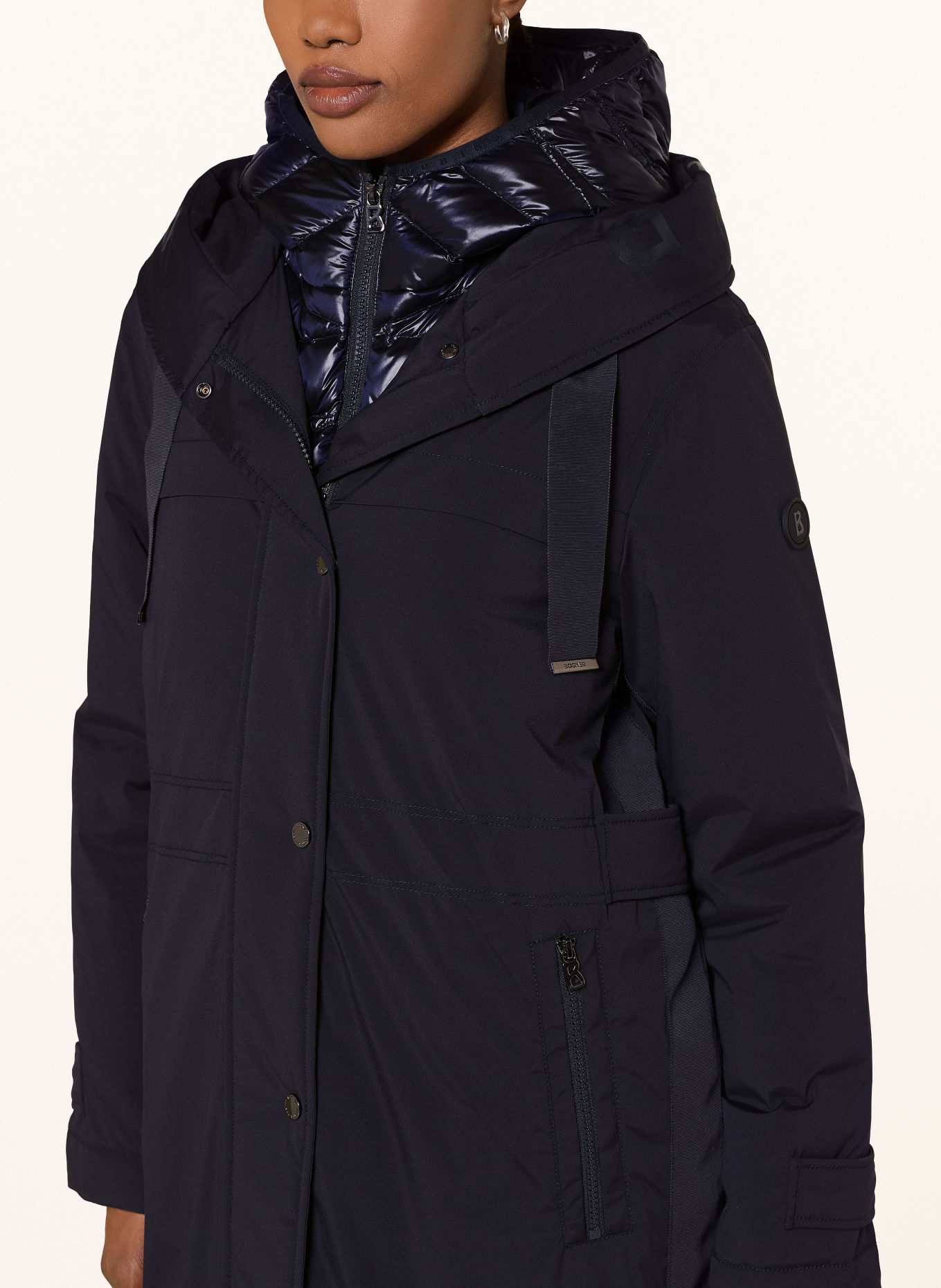 BOGNER Parka KAJA: DONKERBLAUW