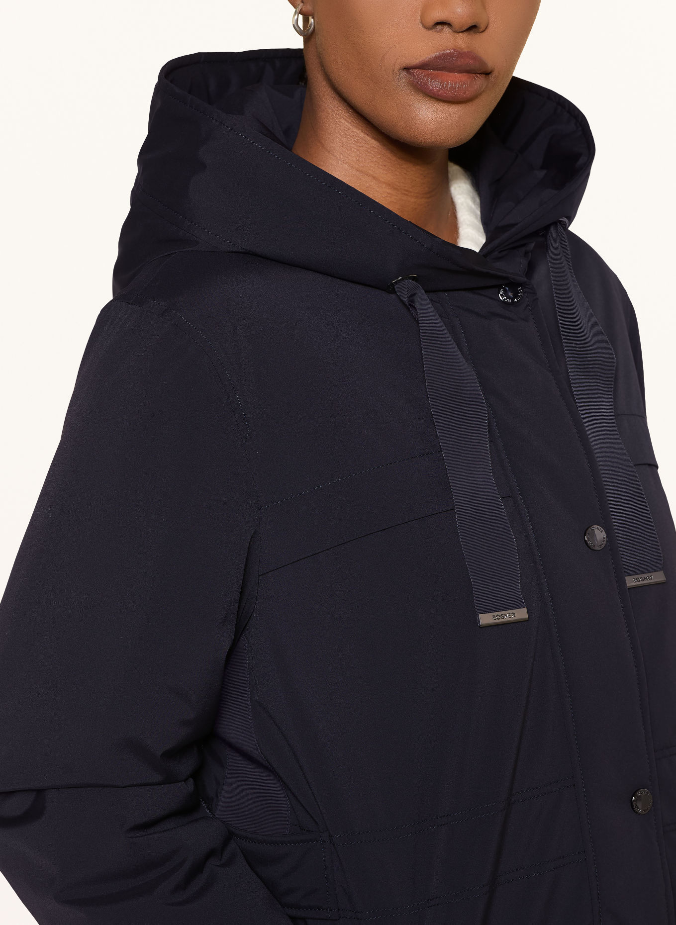BOGNER Parka KAJA: DONKERBLAUW