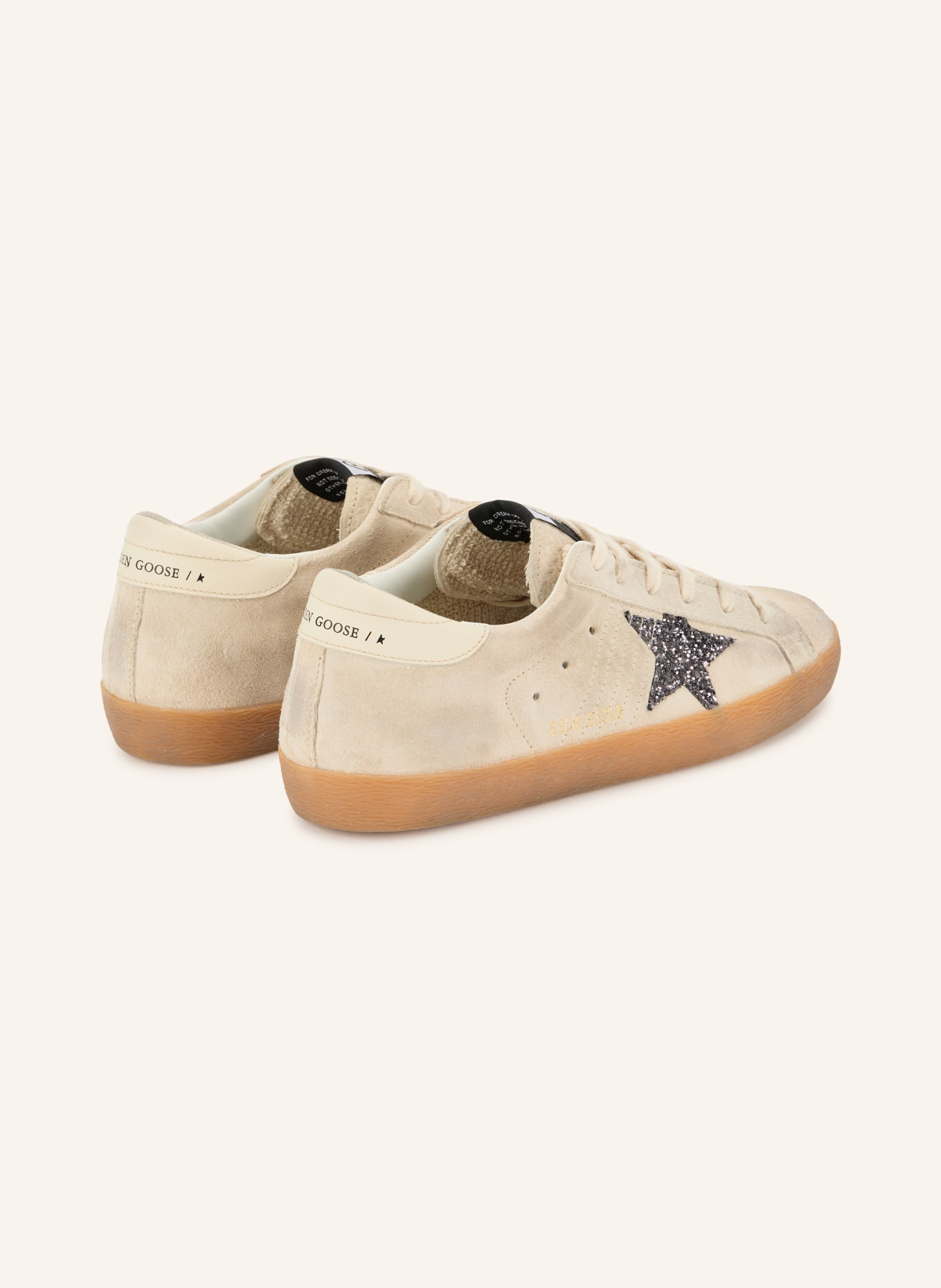 GOLDEN GOOSE Sneakers SUPER-STAR: LICHTGRIJS / CRÈME / GRIJS