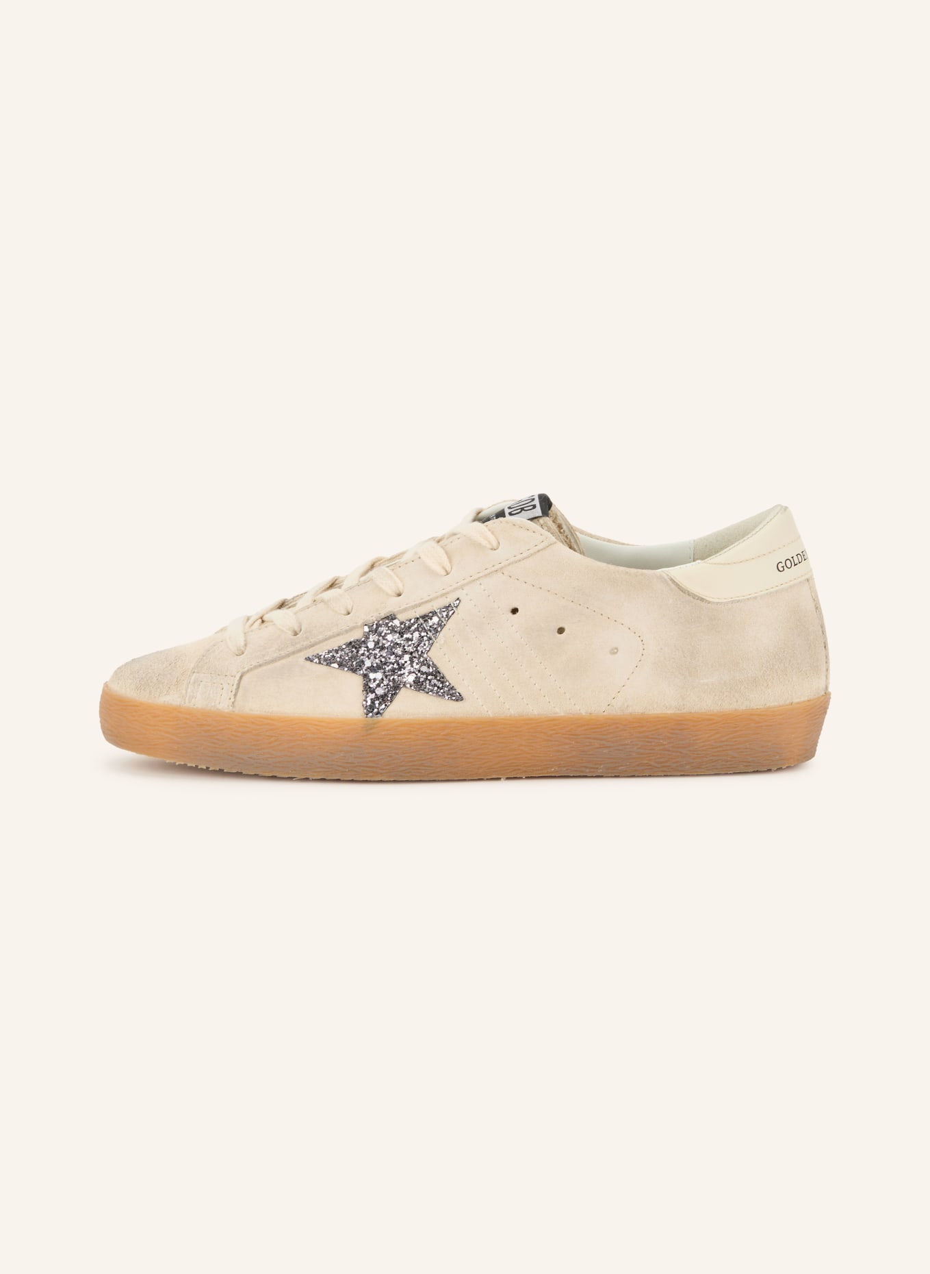GOLDEN GOOSE Sneakers SUPER-STAR: LICHTGRIJS / CRÈME / GRIJS