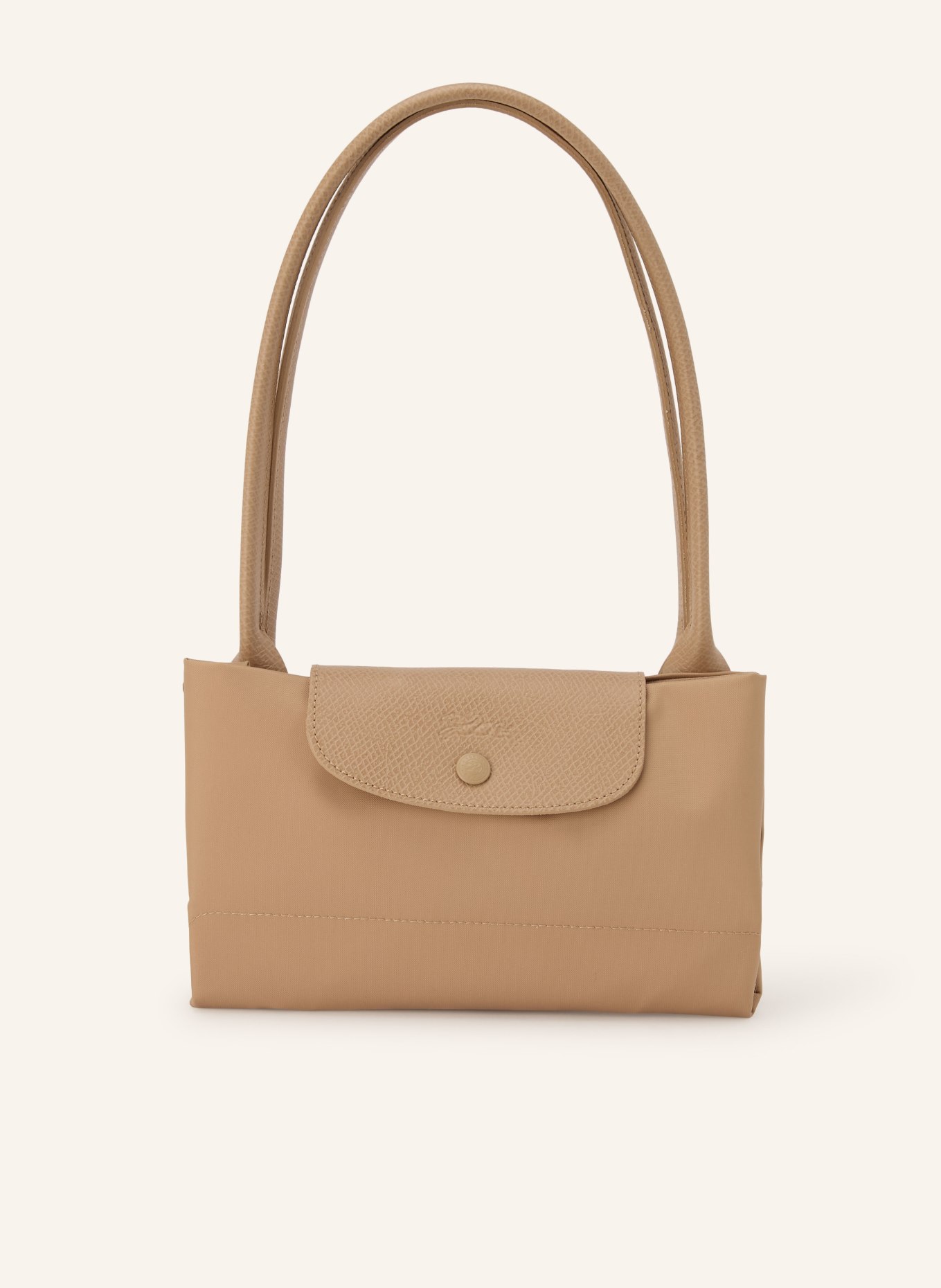 LONGCHAMP Schultertasche LE PLIAGE ONE M: BEIGE / SILBER