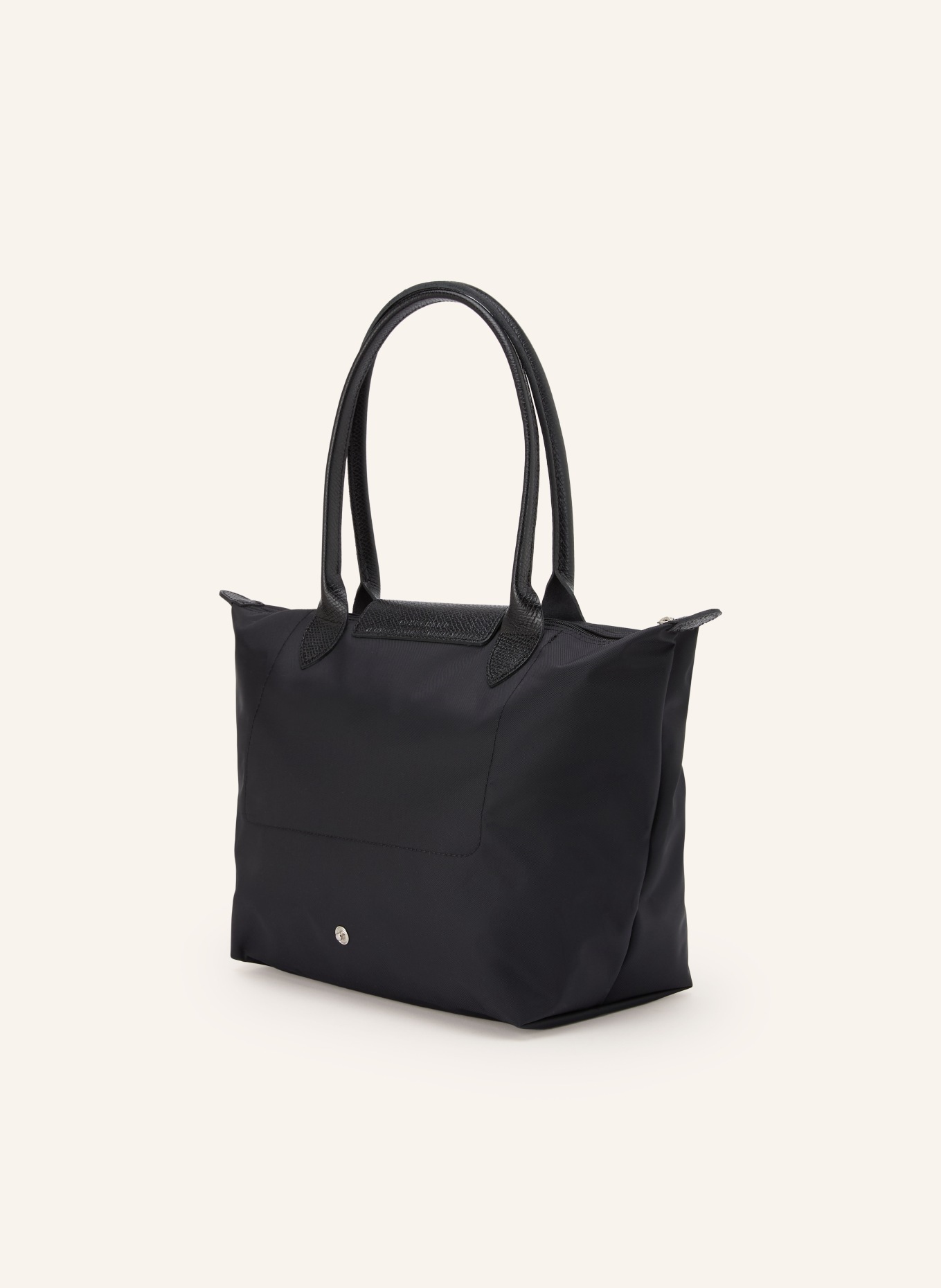 LONGCHAMP Schultertasche LE PLIAGE ONE M: SCHWARZ / SILBER
