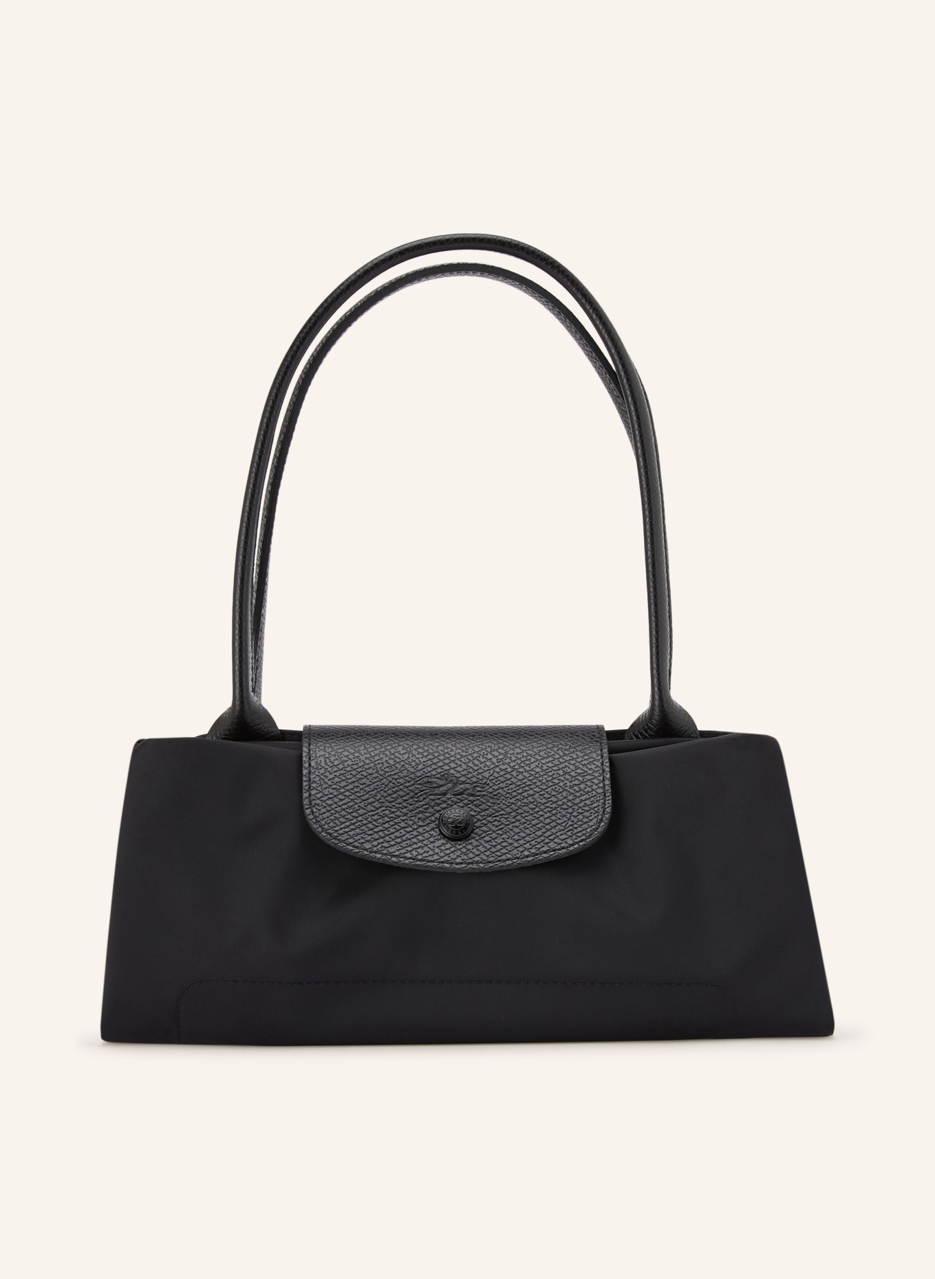 LONGCHAMP Schultertasche LE PLIAGE ONE M: SCHWARZ / SILBER
