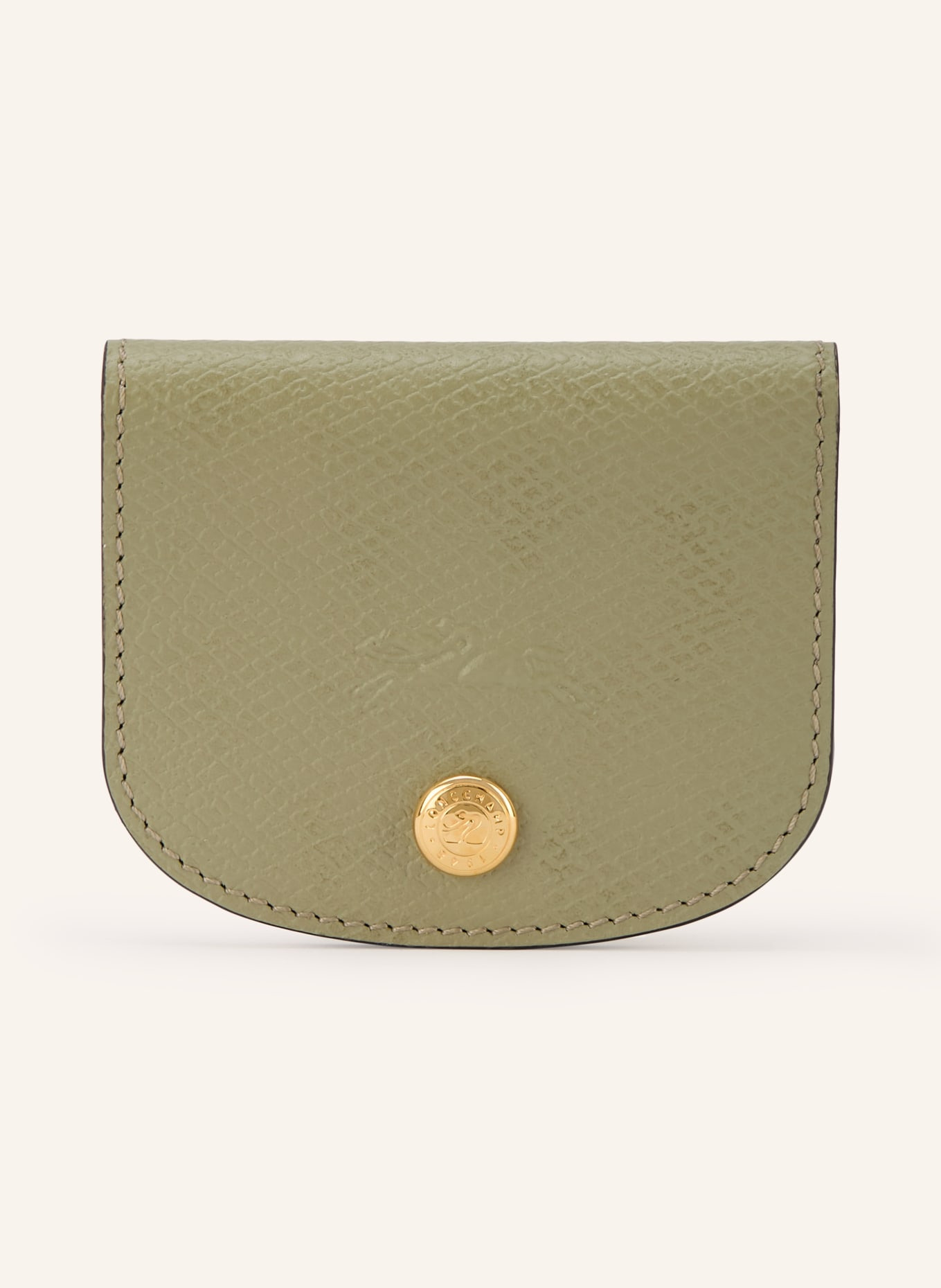 LONGCHAMP Kartenetui ÈPURE: HELLGRÜN / GOLD