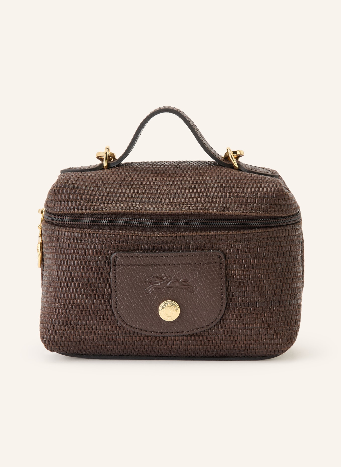 LONGCHAMP Umhängetasche LE PLIAGE XS: DUNKELBRAUN / GOLD