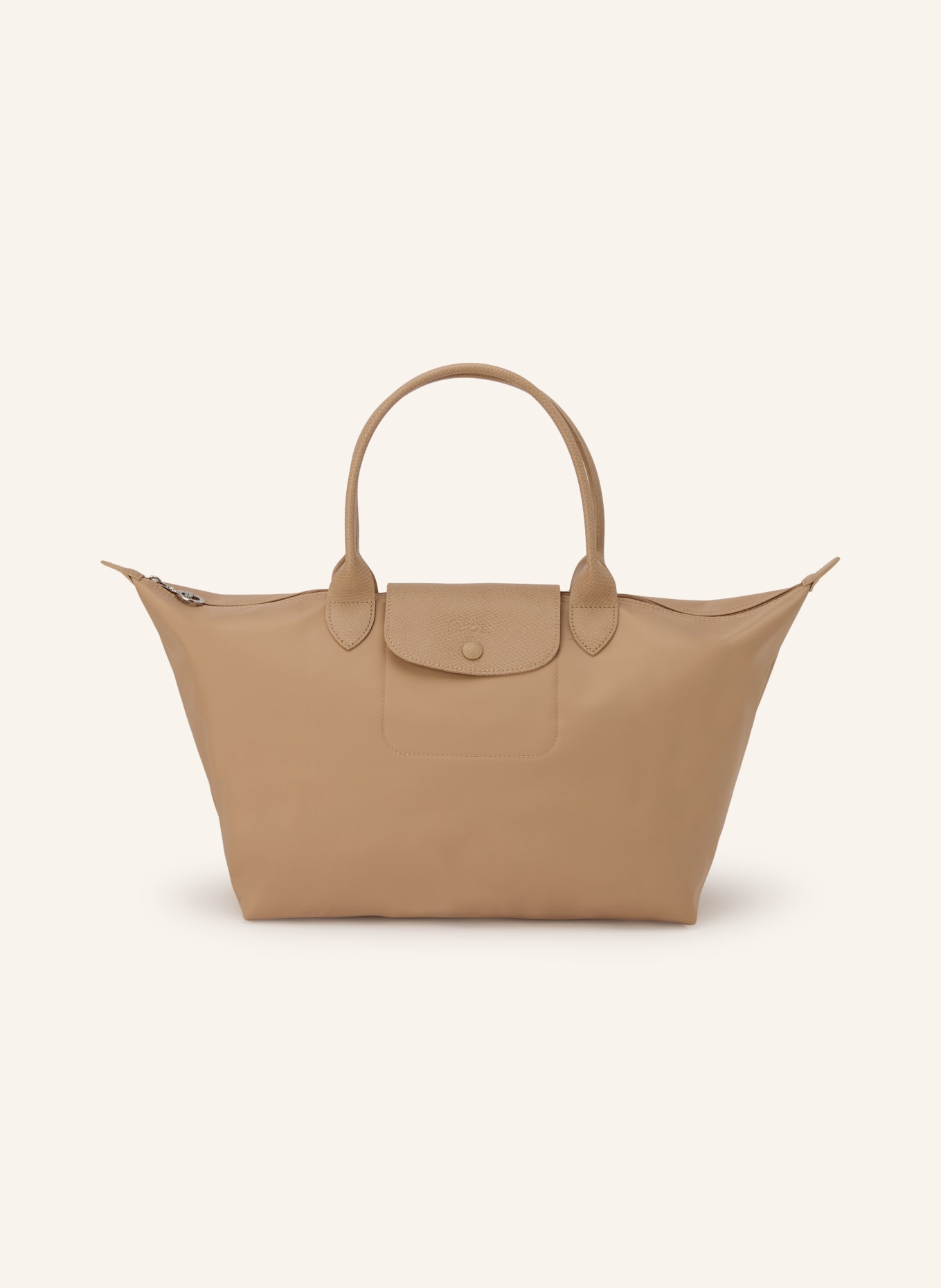 LONGCHAMP Handtasche LE PLIAGE ONE L: BEIGE / SILBER
