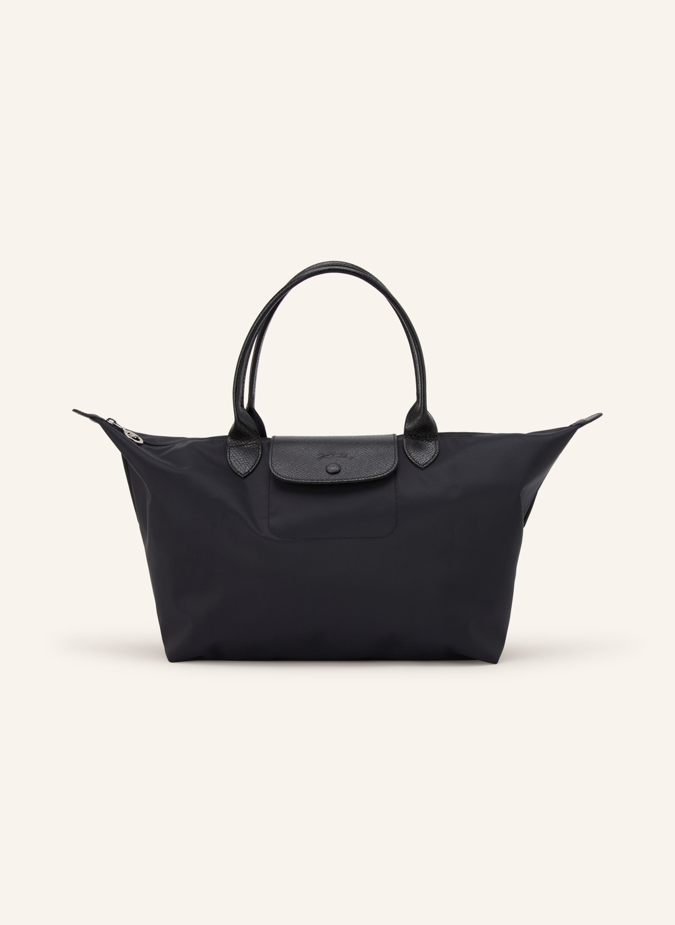 LONGCHAMP Handtasche LE PLIAGE ONE L: SCHWARZ / SILBER