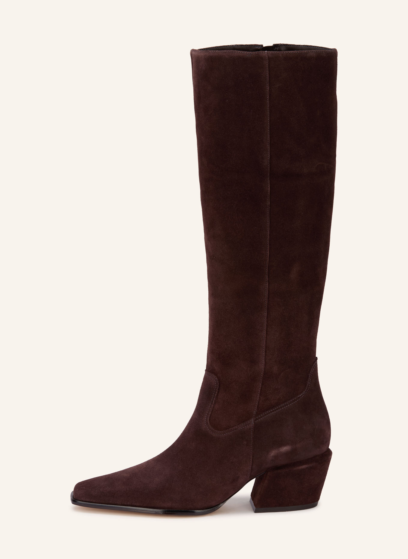 CARRANO Boots santiags: MARRON FONCÉ / ARGENT